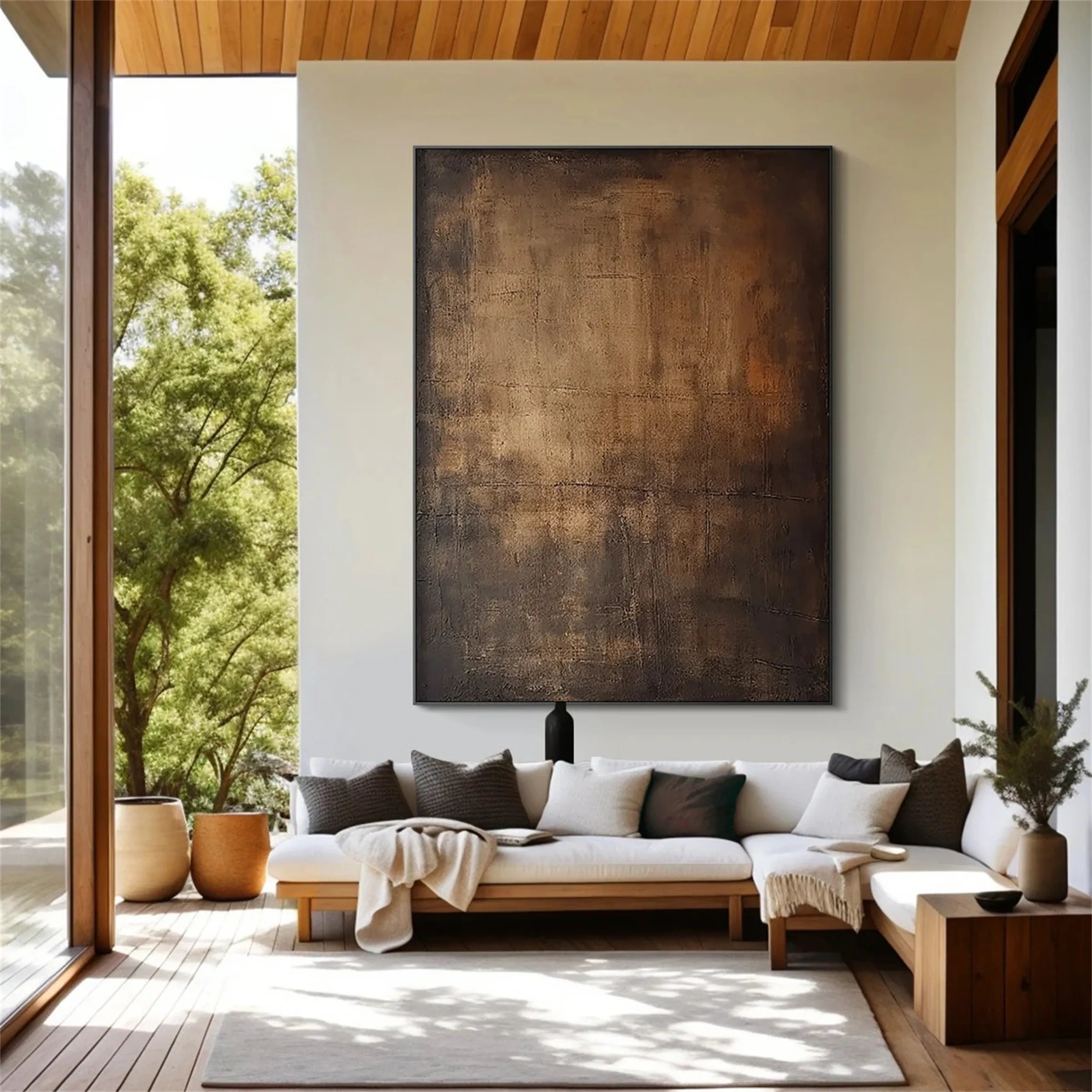 Abstract Painting #AB 104 - Modern Canvas Wall Art for Home & Office Decor | Perfect for Living Room, Bedroom or Workspace