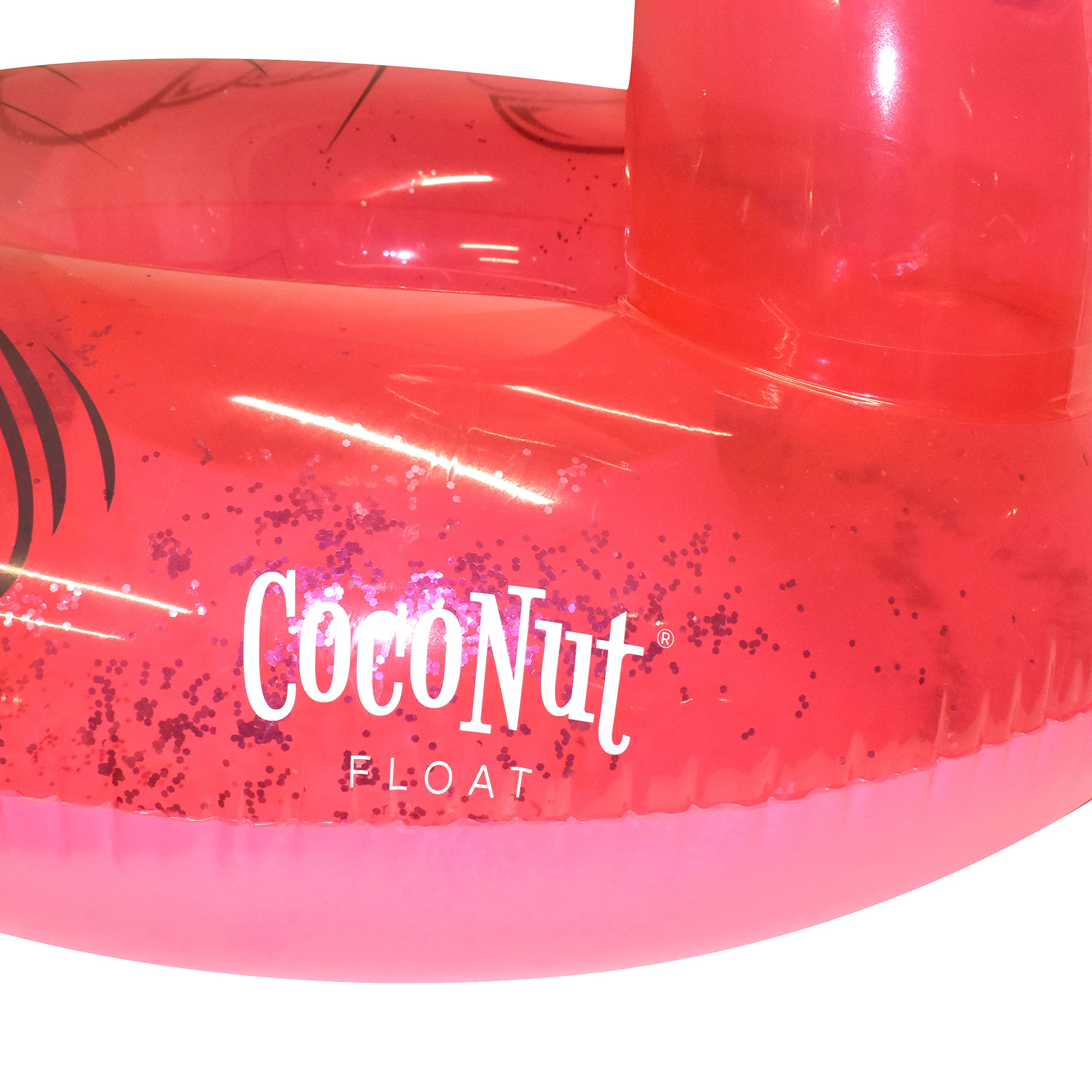 Coconut Outdoor Flamingo with Shades Pool Float – Inflatable Pool Ring for Adults & Kids – Durable Lounge Tube, Summer Water Toy – Fun Flamingo Decor for Pool Parties, Beach Vacations, Backyard Gatherings – Ages 8+ Years