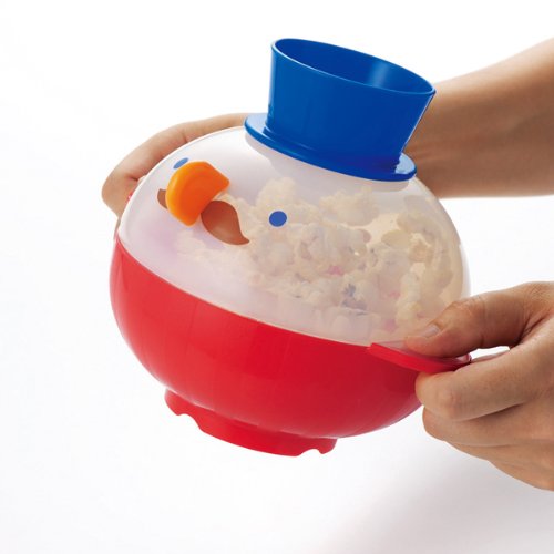 Akebono RE-935 Microwave Caramel Popcorn Maker - Fast & Easy Homemade Popcorn Machine for Movie Nights, Parties & Snacks
