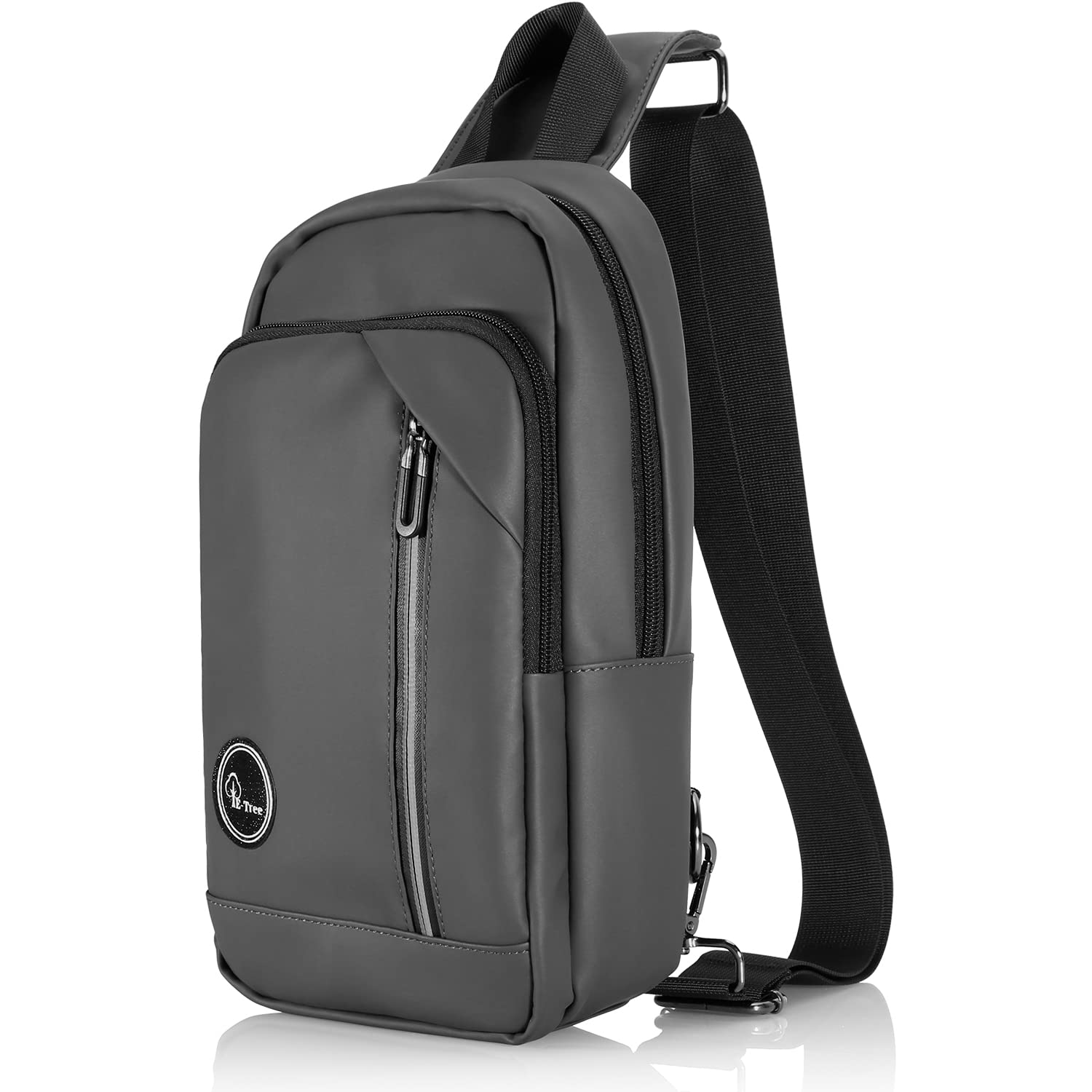 E-Tree Lightweight Sling Bag for Hiking & Travel - Water-Resistant Crossbody Shoulder Backpack with Multiple Pockets - Compact Chest Bag for Men & Women - Perfect for Outdoor Adventures, Commuting & Daily Use
