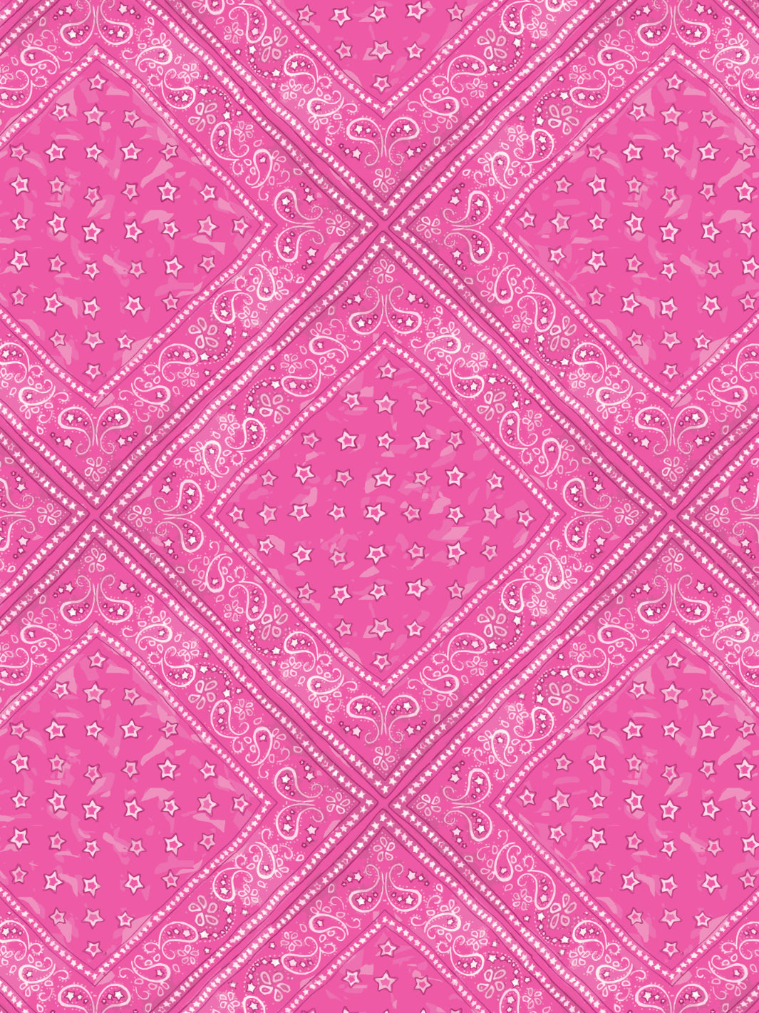 Barbie™ Bandana Wallpaper - Pink Barbie™ Themed Decor for Kids' Rooms & Play Areas