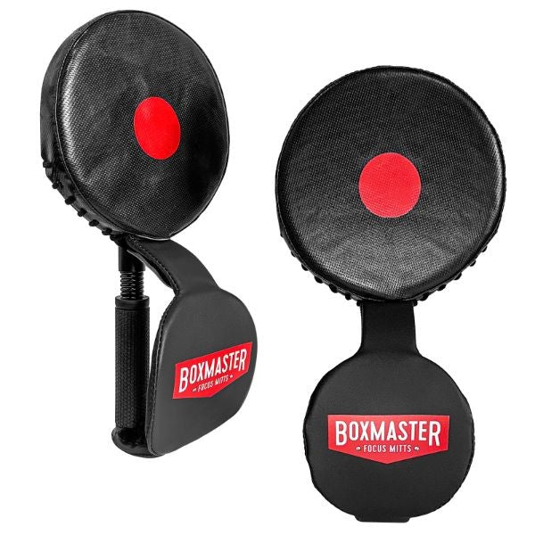 BoxMaster Focus Mitts - Premium Boxing Training Pads for MMA, Kickboxing & Muay Thai - Perfect for Home Gym, Martial Arts & Fitness Training