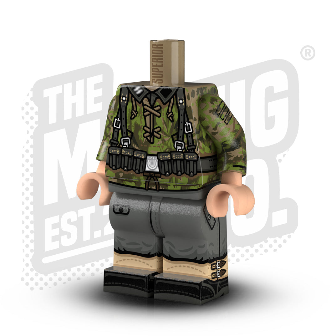German Smock Body Summer Palm (Kar98 #1) - Authentic Military Style Jacket for Outdoor Adventures & Airsoft Games