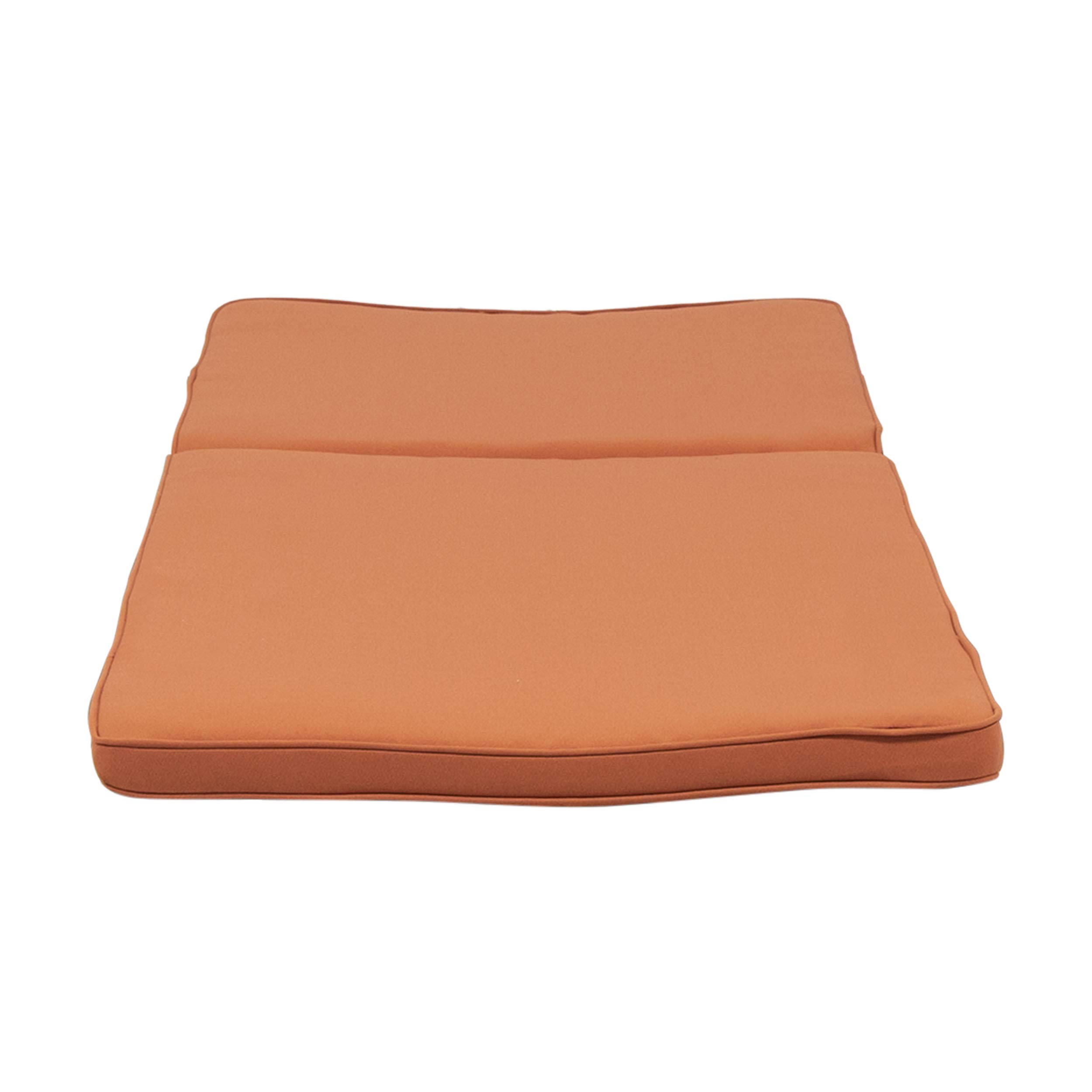 Premium Outdoor Chaise Lounge Cushion Set of 2 - Waterproof, UV Resistant, Rust Orange - Perfect for Patio, Poolside & Garden Relaxation