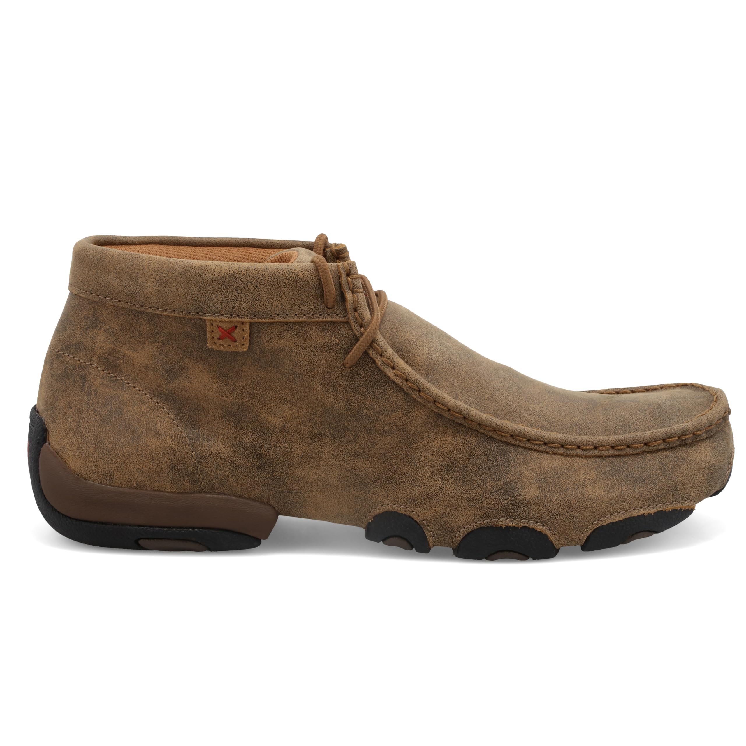 Twisted X Men's Original Chukka Driving Moccasin Shoes - Comfortable Leather Slip-On Loafers for Casual Wear & Outdoor Activities
