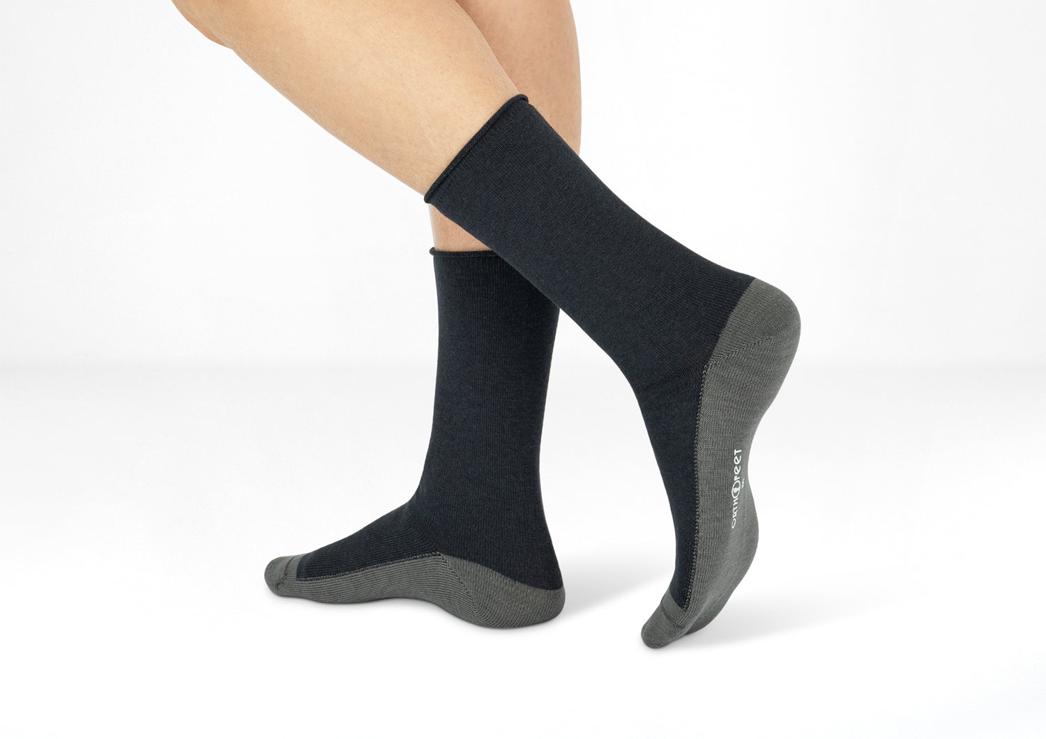Premium Men's Casual & Dress Socks - Soft Comfortable Charcoal Gray Socks for Business, Office & Formal Occasions