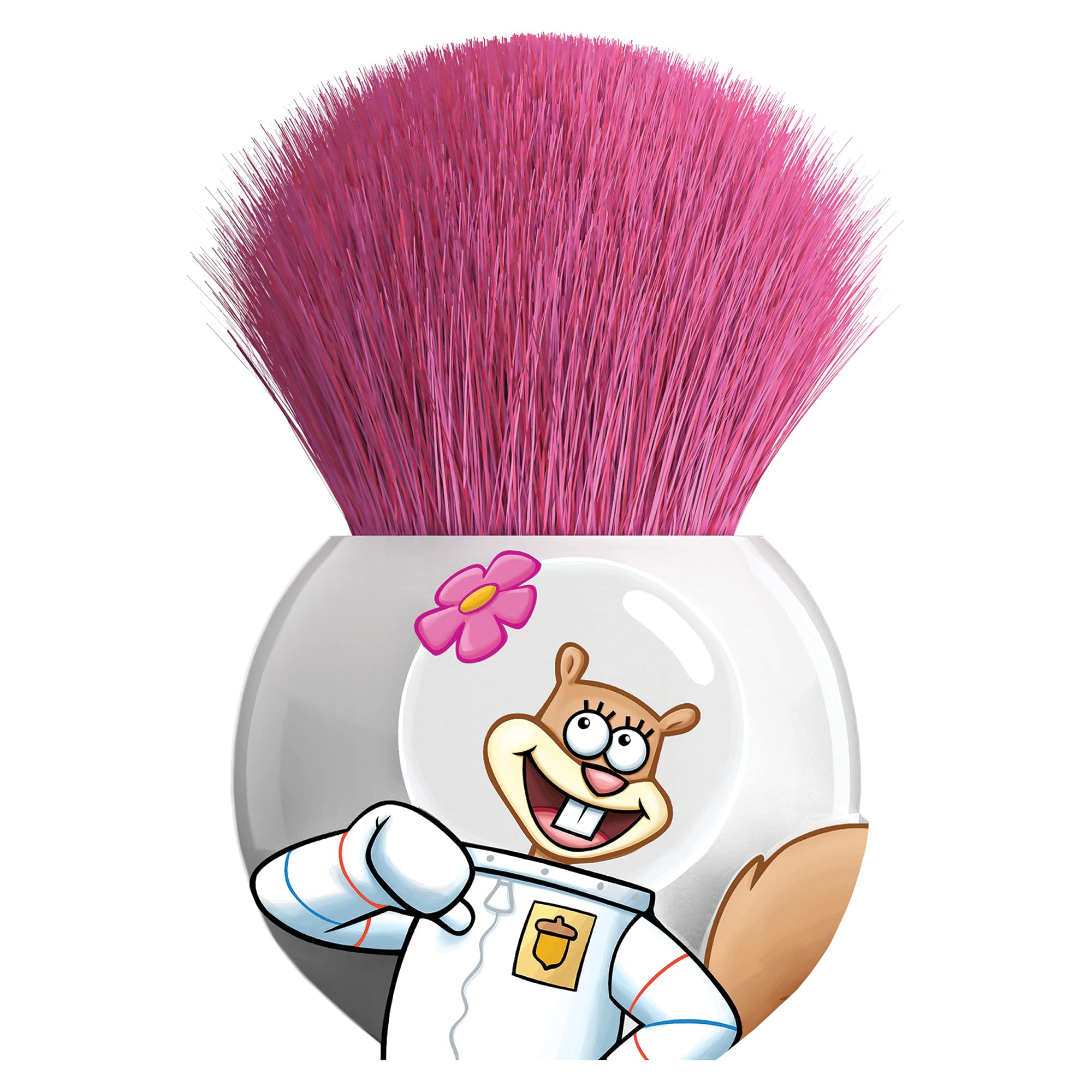 Wet n Wild SpongeBob Squarepants Kabuki Brush #1114237 - Soft Round Foundation & Cheek Makeup Brush for Blending & Contouring | Perfect for Everyday Makeup & Cosplay Looks