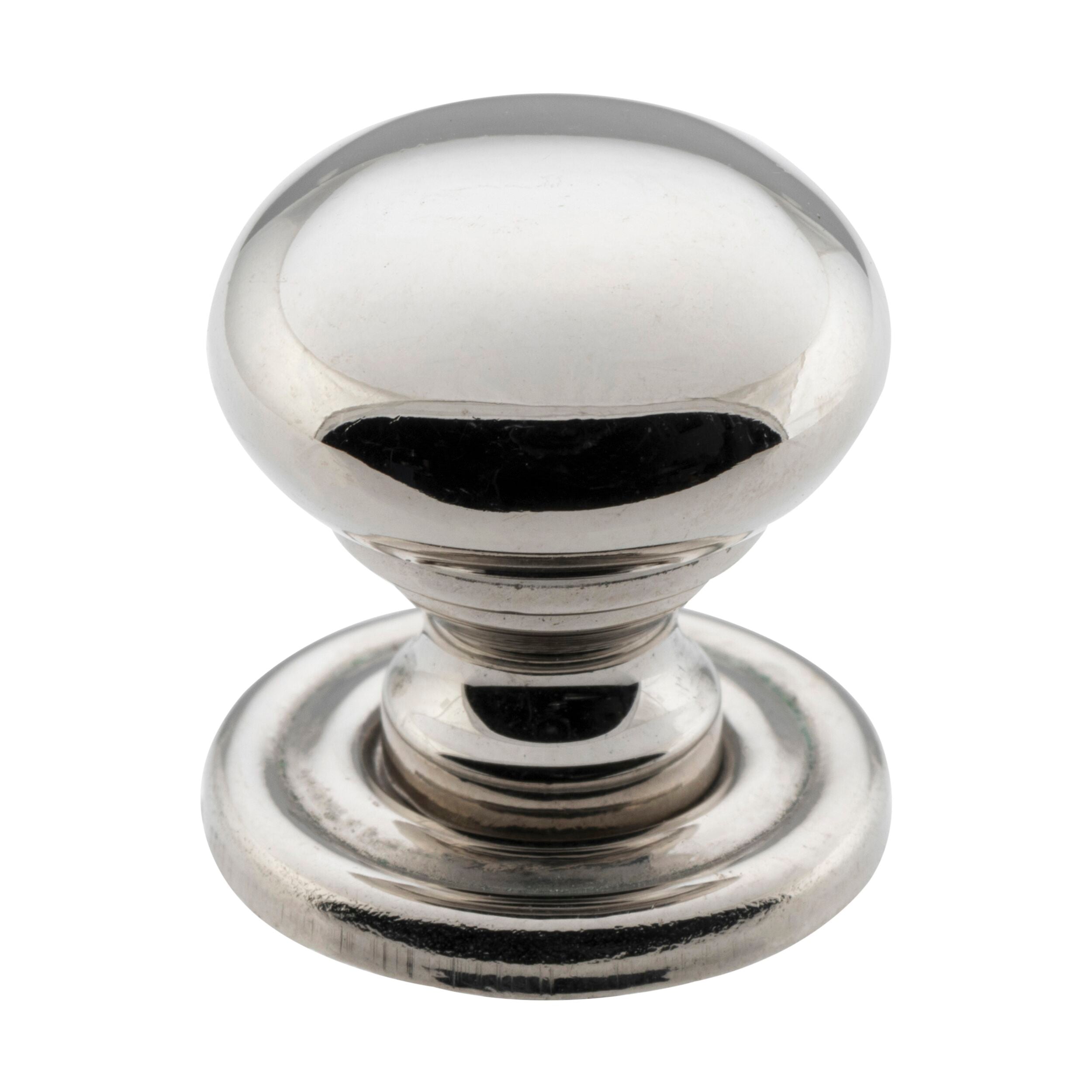 3142 Cabinet Knob - Polished Brass & Nickel Finish - D19xP19mm - Perfect for Kitchen Cabinets, Dressers & Furniture Hardware Upgrade