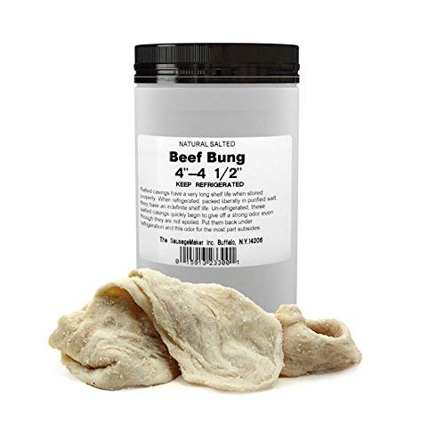 Premium Natural Beef Bung Sausage Casings 102-114mm (4
