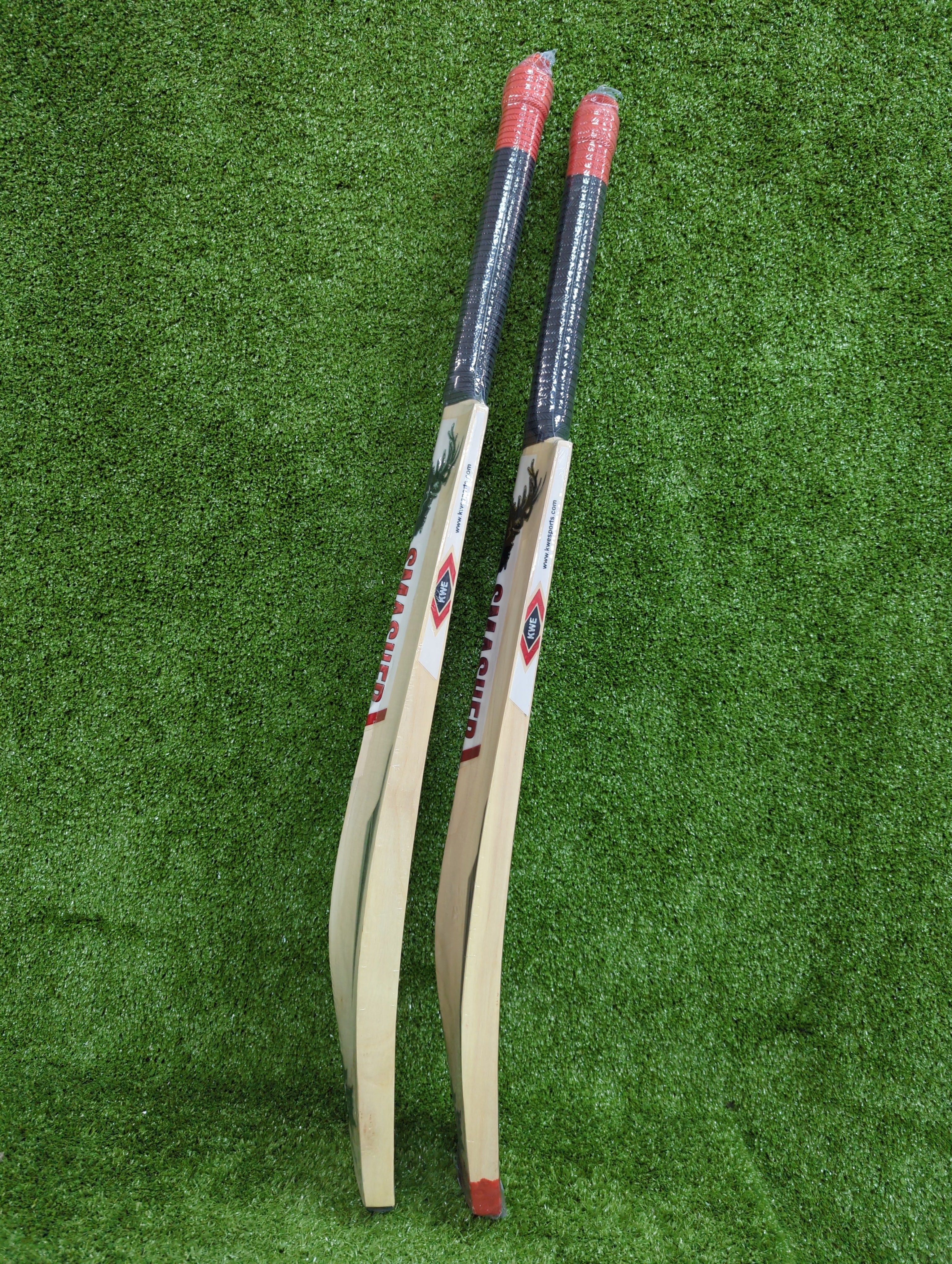 Kwesports Smasher Pro 2.0 Hard Tennis Cricket Bat - Premium Kashmir Willow Wood - Perfect for Tennis & Cricket Training, Practice Matches, and Professional Play