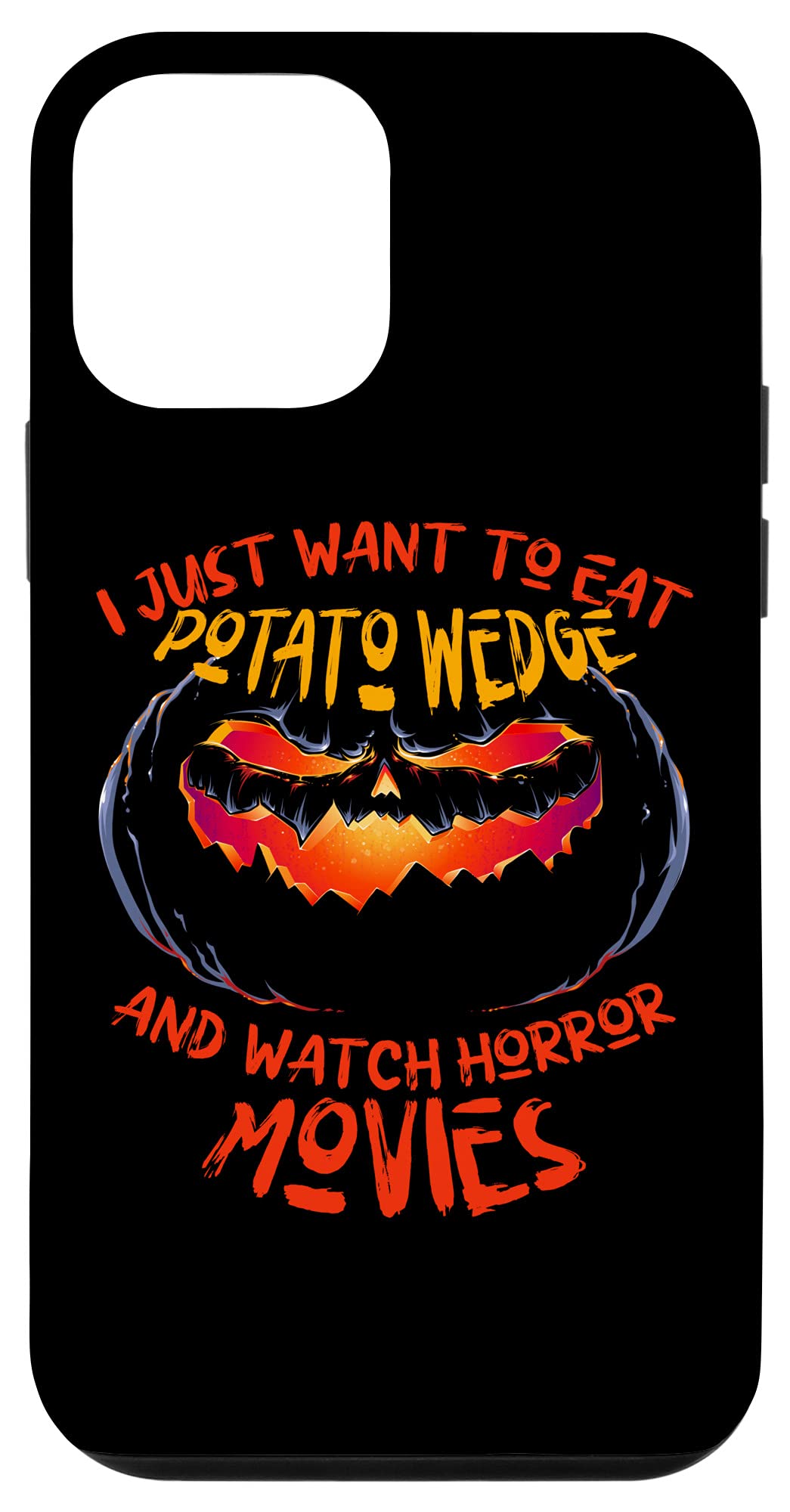 iPhone 12 Mini Case - Slim Protective Cover with Halloween Design (Potato Wedge & Horror Movie Theme) | Perfect for Spooky Season, Movie Nights & Everyday Use