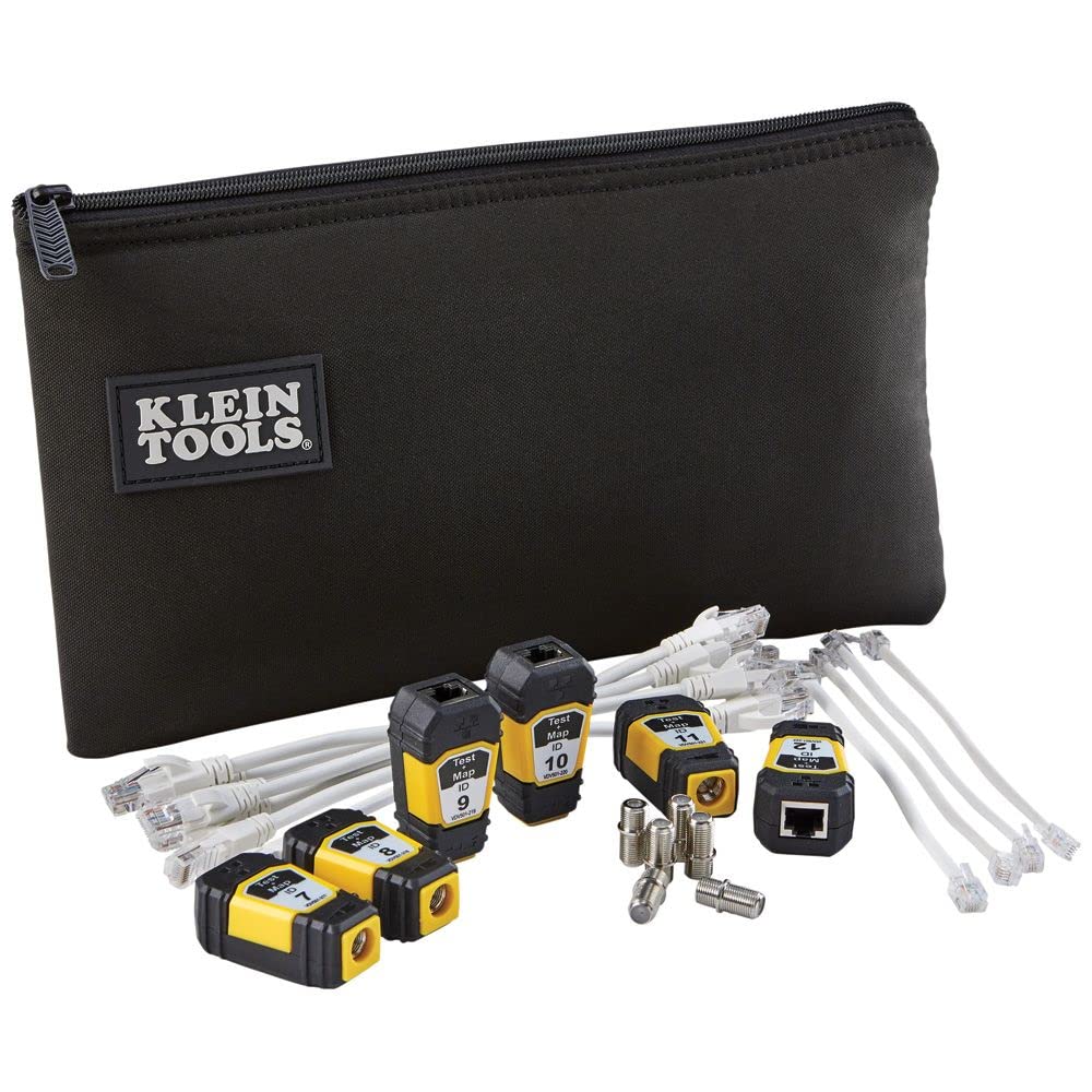 Klein Tools VDV770-851 Scout Pro 3 Tester Remote Expansion Kit - Includes Single-Step Test & Map Remotes #7-#12 for Network Cable Testing & Troubleshooting