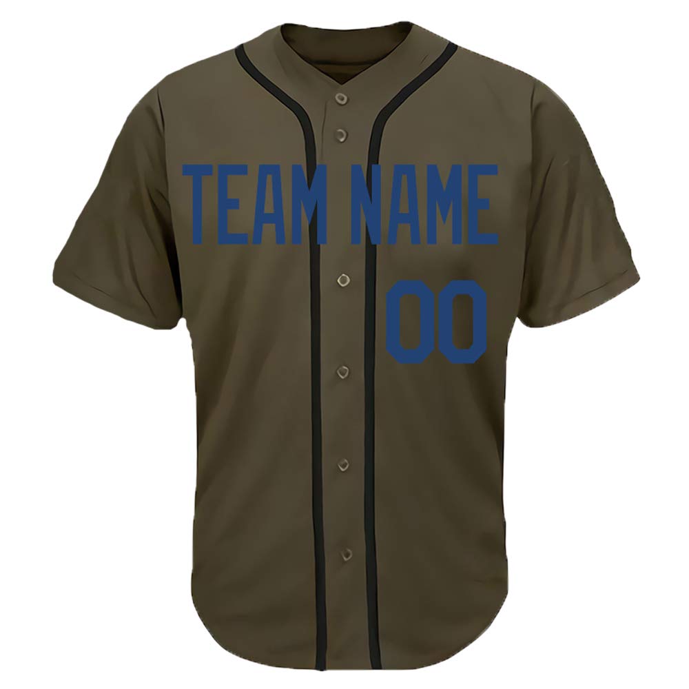 Custom Camo Baseball & Softball Jersey for Men & Women - Personalized with Embroidered Name & Numbers - Perfect for Team Uniforms, Tournaments & Fan Gear