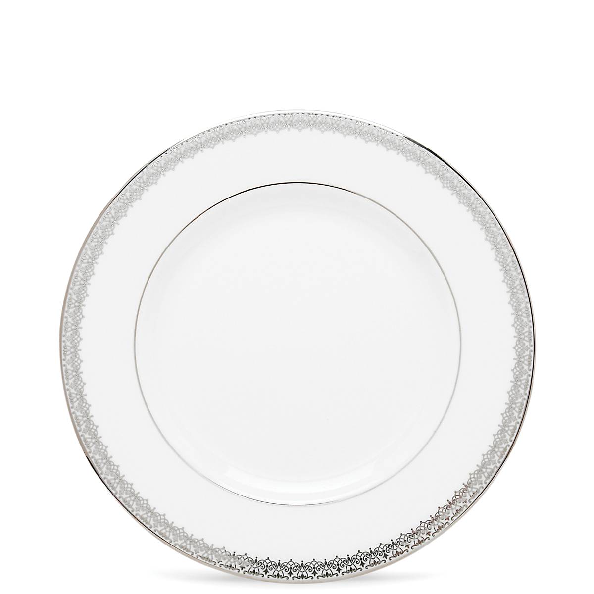 Elegant Lace Couture Salad Plates - Set of 6 Fine Porcelain Appetizer Dishes for Wedding, Bridal Shower & Formal Dining - Perfect for Desserts, Hors d'oeuvres & Party Serving