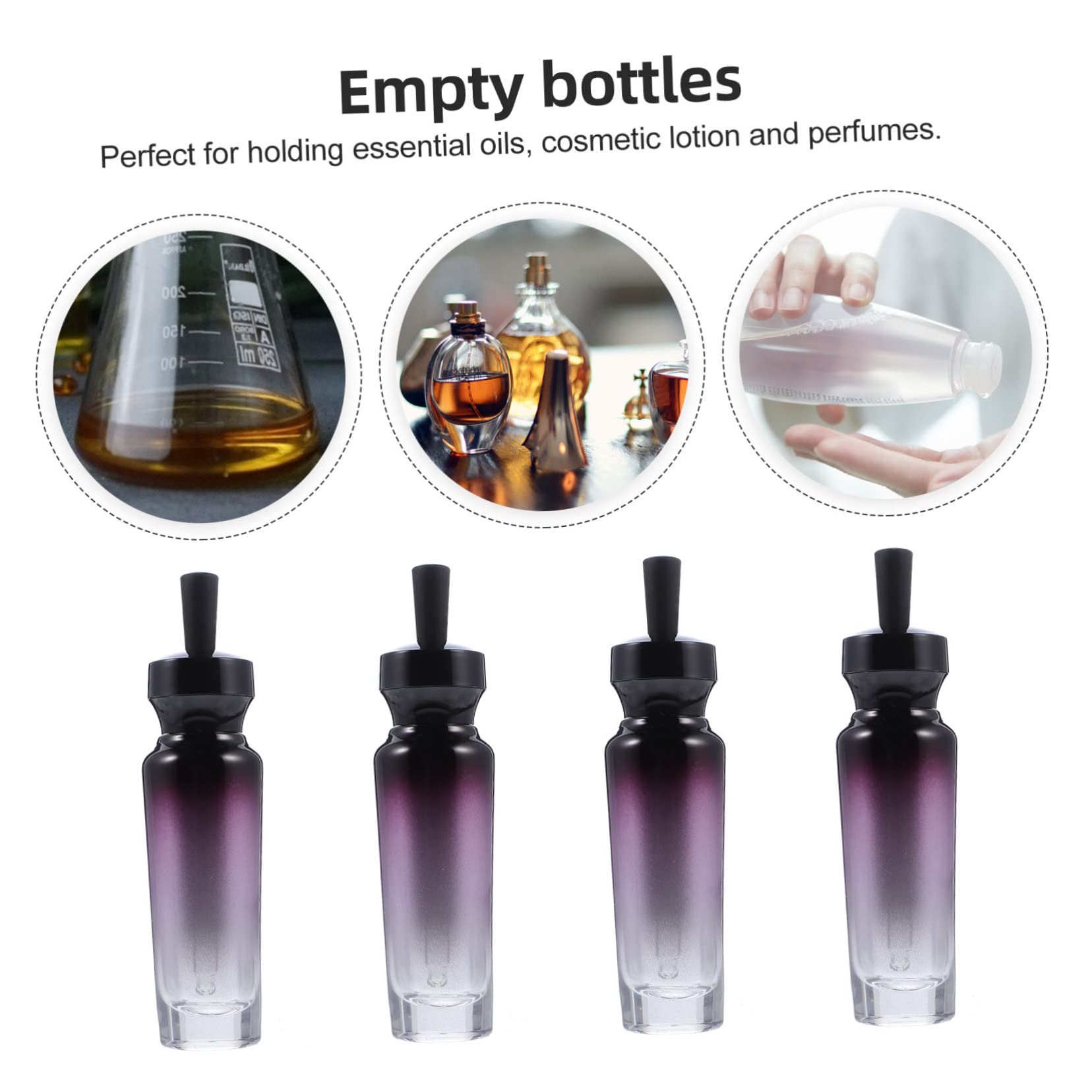 **Minkissy 50ml Refillable Glass Roller Bottles for Essential Oils & Perfume - Aromatherapy, DIY Blending, Travel-Friendly Essential Oil Accessories**