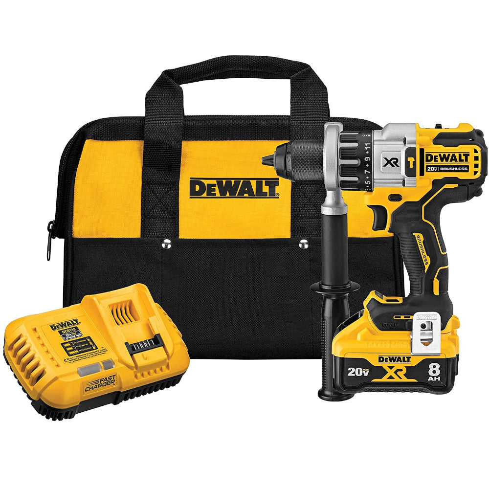 DEWALT DCD998W1 20V MAX XR 8Ah Cordless Rotary Hammer Drill - Refurbished with Manufacturer Warranty - Perfect for Construction, Masonry & DIY Projects