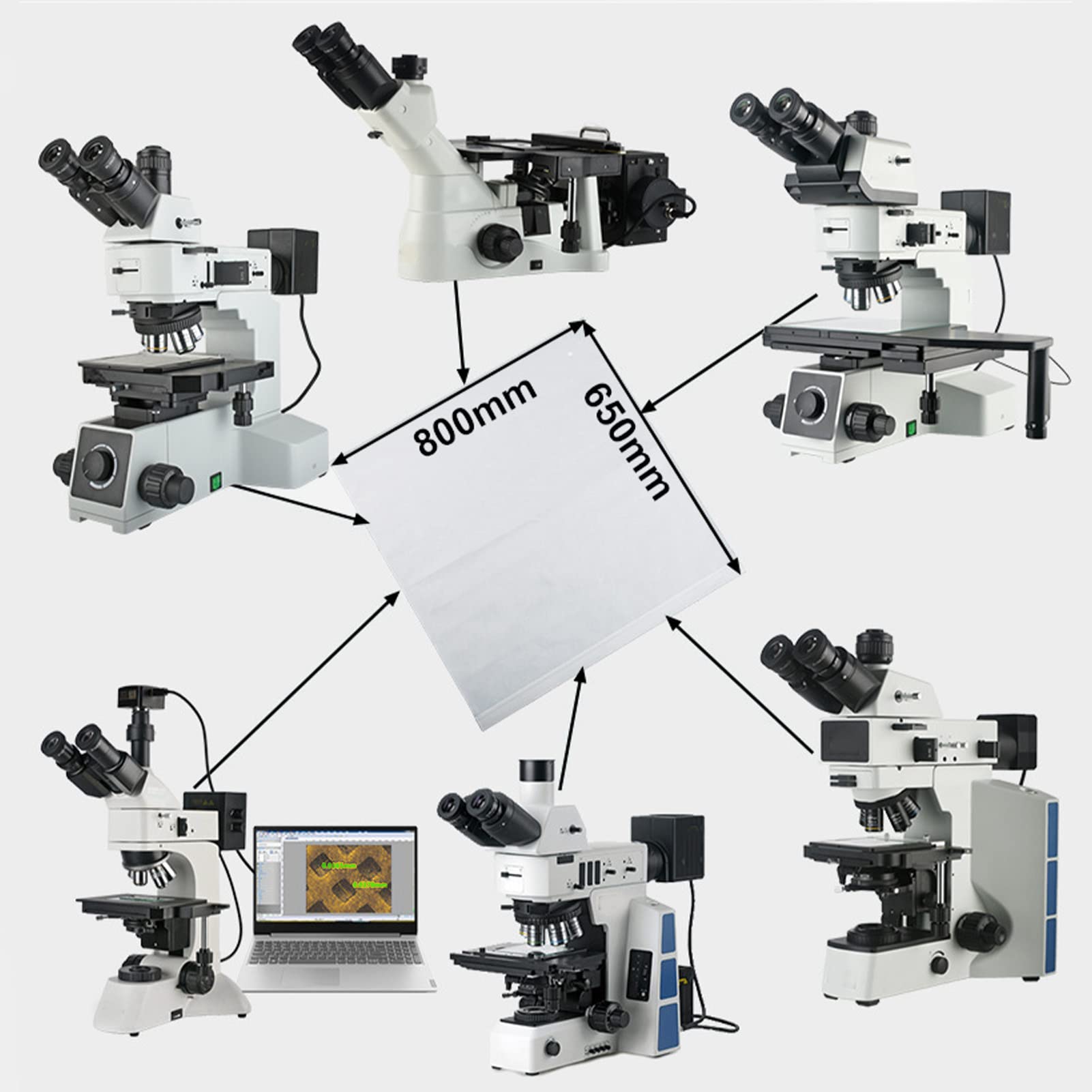 Topyond Microscope Dust Cover - PVC Dustproof Protective Cover (31.5 x 25.59 Inches) for Laboratory Equipment Maintenance | Keep Microscopes Clean & Protected | Ideal for Labs, Schools & Research Facilities