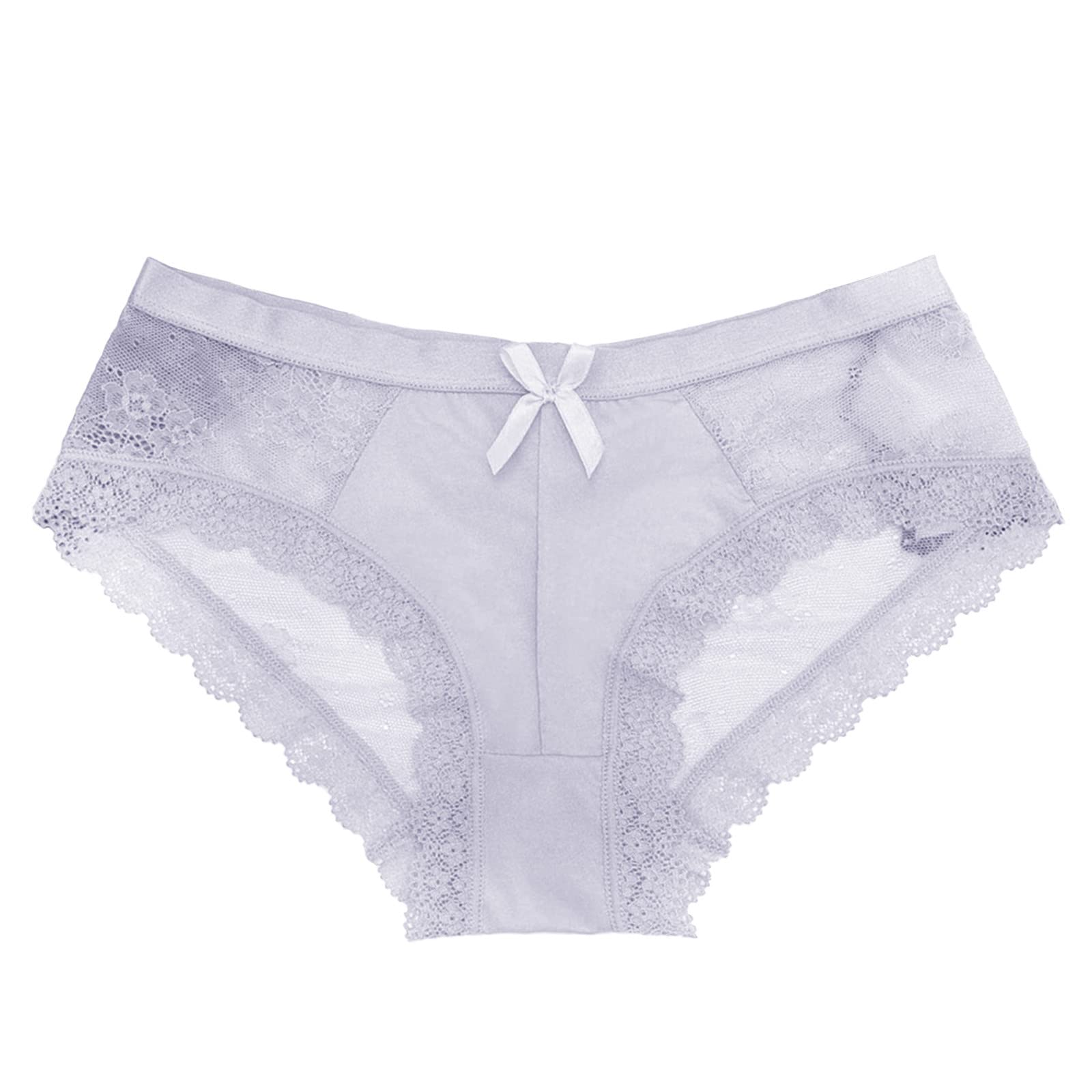 Sexy Lace Panties for Women - Bow Trim Briefs with Scrunch Butt Design | Comfortable Lingerie for Date Night & Special Occasions