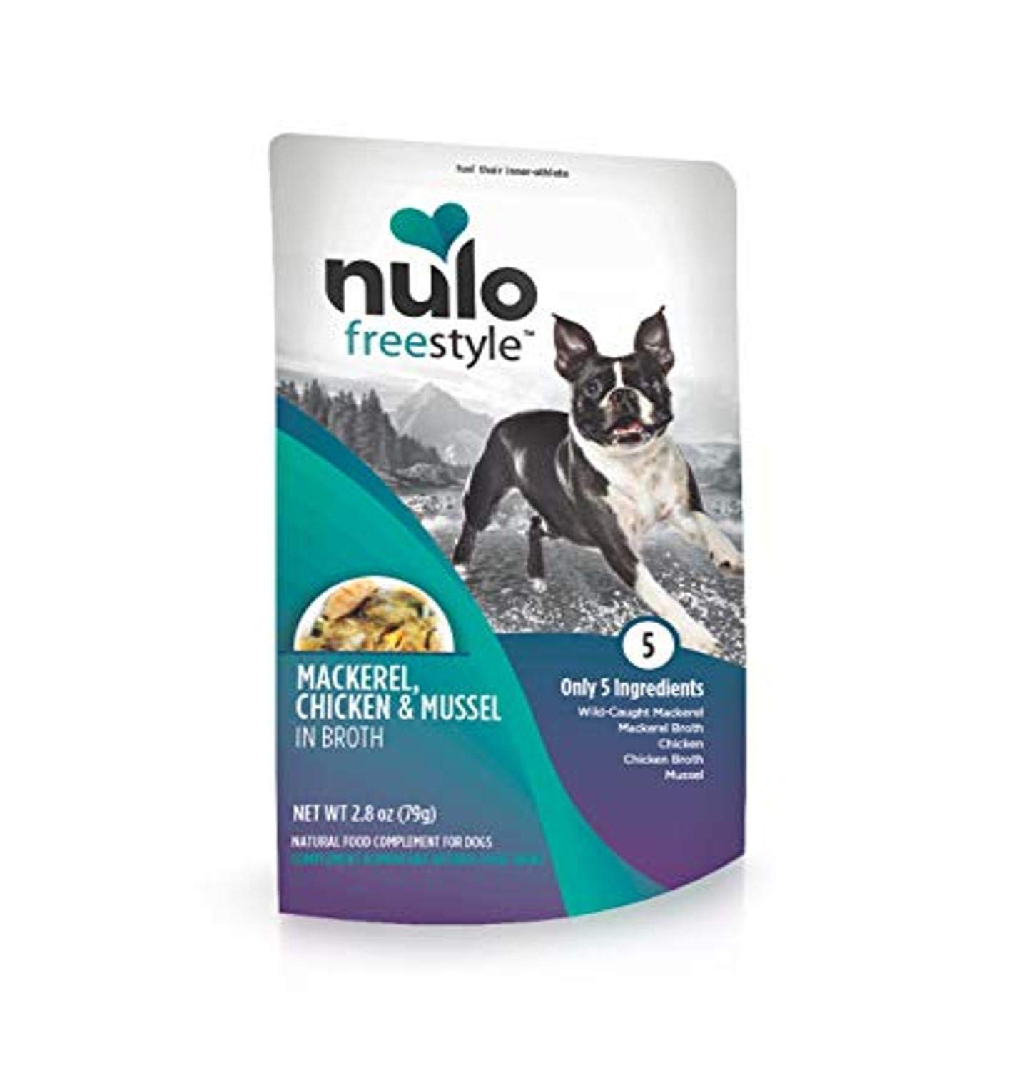 Nulo Freestyle Natural Grain-Free Dog Food Topper with Real Meat - 2.8 oz Pouch (Case of 24) - Healthy Treats for All Dog Breeds & Puppies - Supports Lean Muscle & Heart Health - Perfect for Training, Mealtime & Travel - Purple (52PM02)