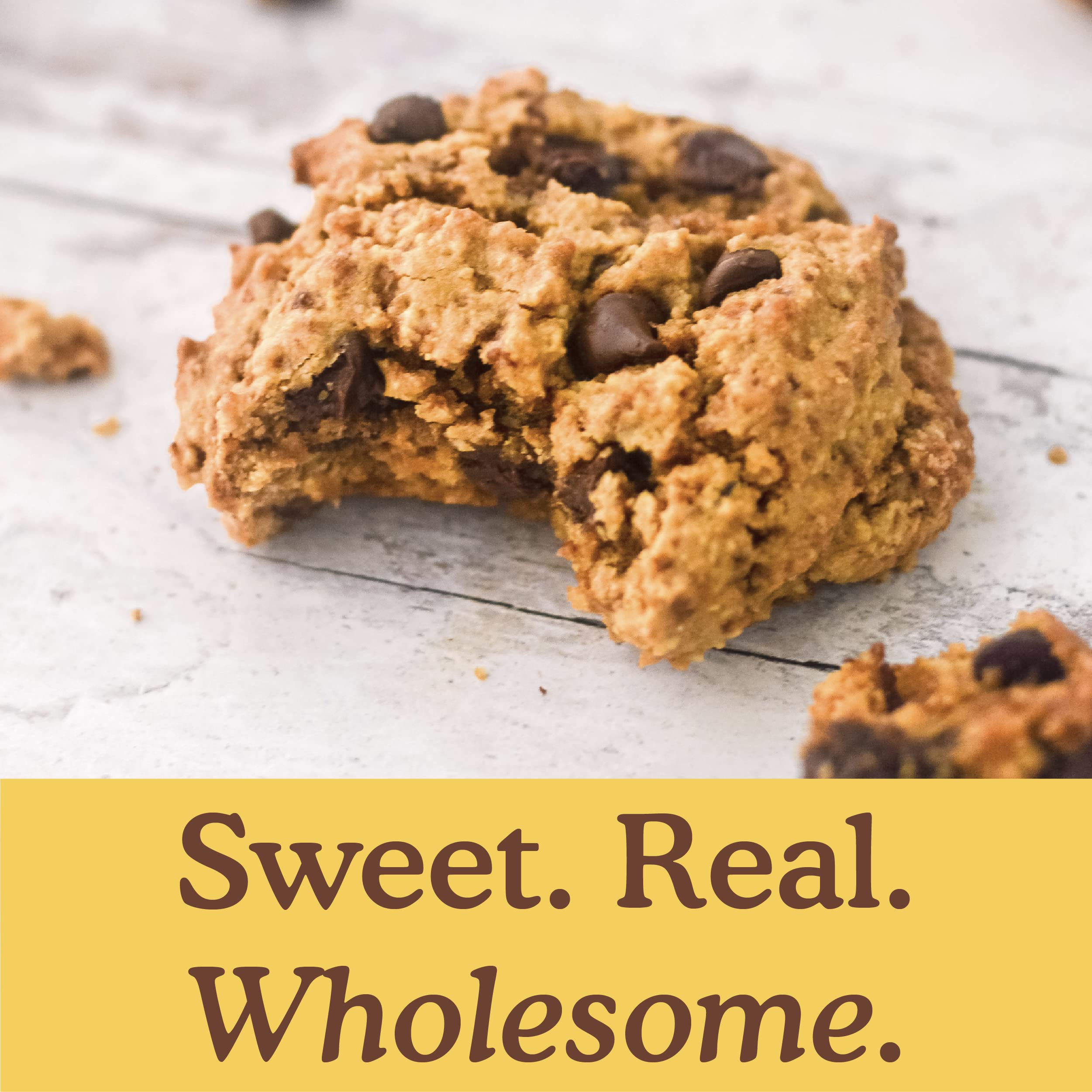 Simple Mills Almond Flour Baking Mix - Gluten Free Chocolate Chip Cookie Dough Mix, Nutrient Dense, 9.4oz (Pack of 3) | Perfect for Healthy Baking, Snacks & Family Treats