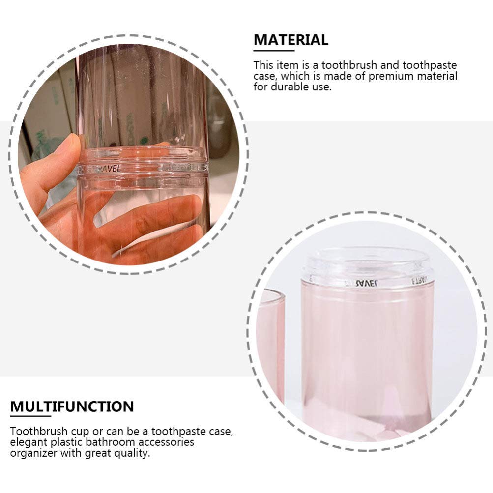 1pc Travel Toothbrush and Toothpaste Holder - Portable Washing Storage Cup for Bathroom, Camping, and Travel Accessories - Perfect for Home, Hotel, and Outdoor Use