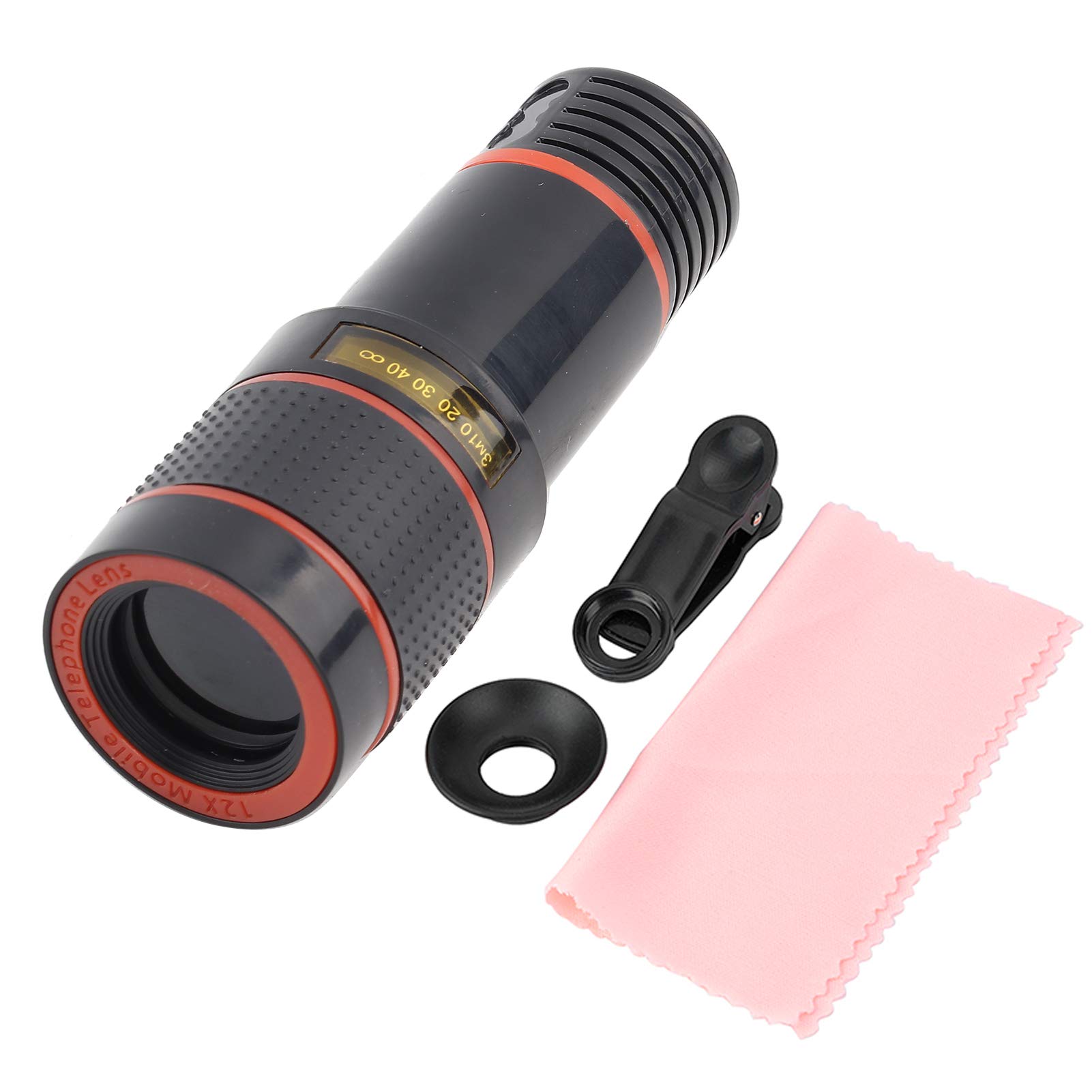 12X Telephoto Lens for Phone - Universal Clip-On for Mobile & Tablet - Perfect for Travel & Wildlife Photography