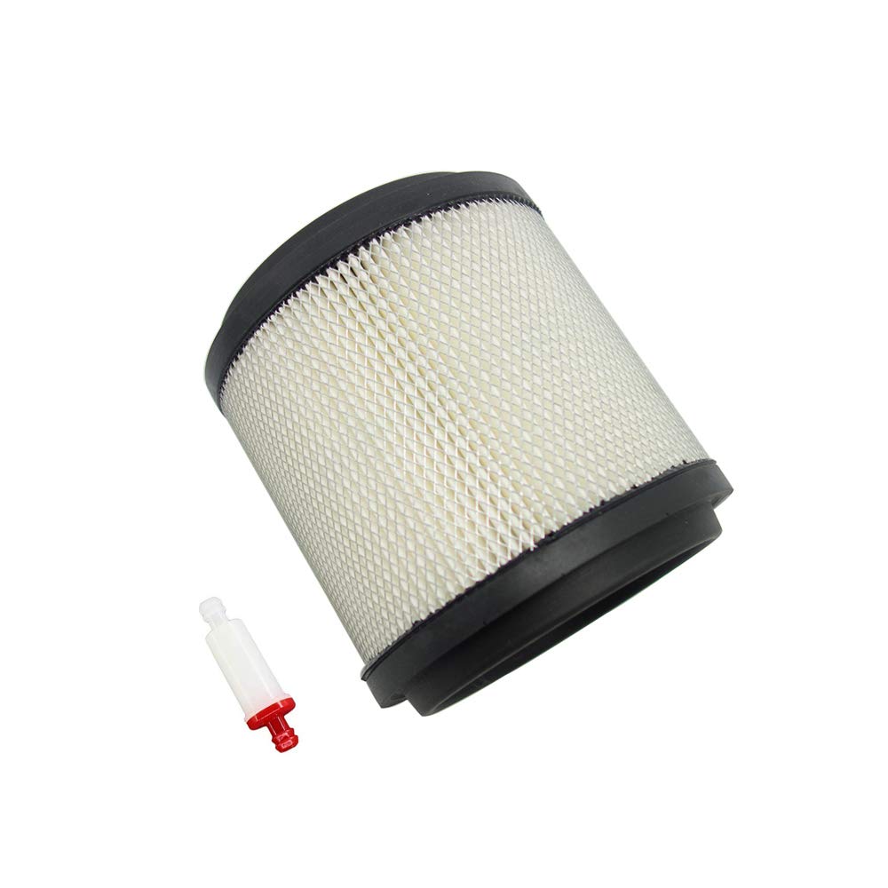 7080369 Air Filter & 1 Pack Small Inline Fuel Filter Compatible with Polaris ATV 250 300 350 400 - Replacement Parts for Off-Road Vehicles & Dirt Bikes