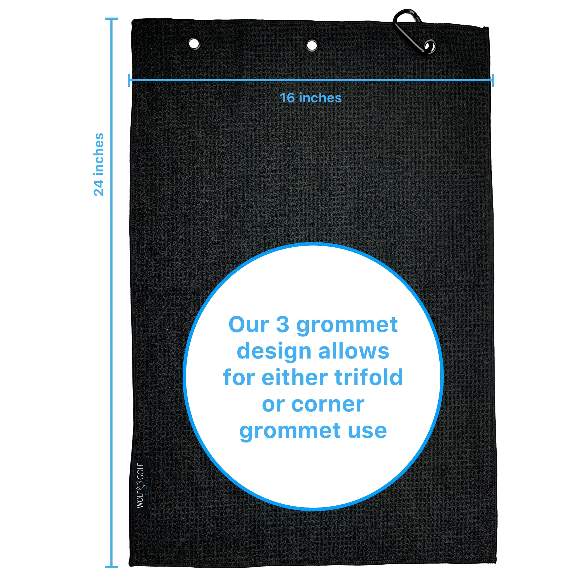 Custom Personalized Golf Towel for Golf Bags - Monogrammed Golf Gift for Men & Women - Perfect for Golf Tournaments, Practice Sessions & Club Events