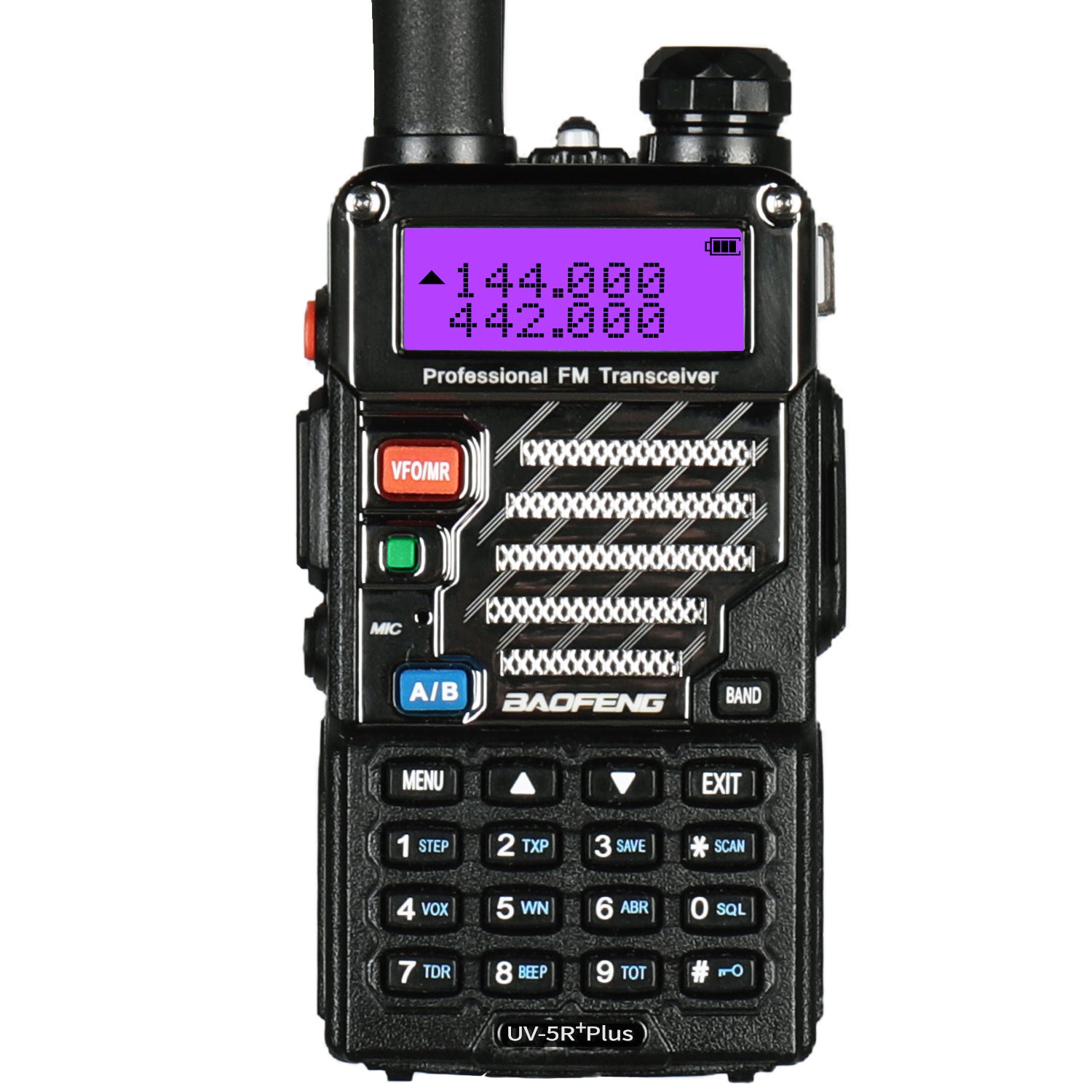 Baofeng UV-5R PLUS Two-Way Radio [5 Pack] - Dual Band 136-174/400-520MHz, 4W/1W Power, 128 Channels, LED Flashlight - Ideal for Outdoor Adventures, Emergency Communication & Hiking