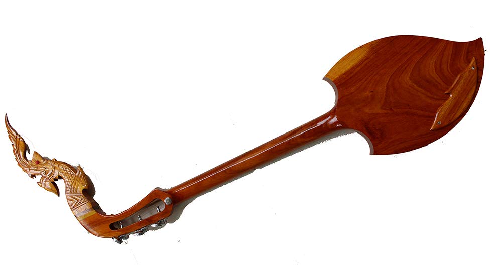 Isarn Acoustic Electric Phin 3 Strings - Traditional Thai Lao Asian Guitar Folk Musical Instrument | Authentic Thailand Pin60 for Home Performances, Cultural Events & Music Lessons