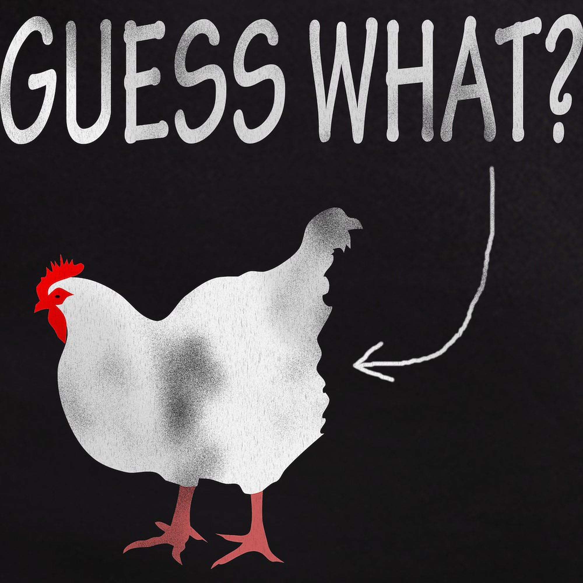 Guess What? Chicken Butt! Funny Men's Pajama Set - Comfortable Cotton Sleepwear for Lounge & Sleep - Novelty PJS for Relaxing at Home, Gifts & Parties