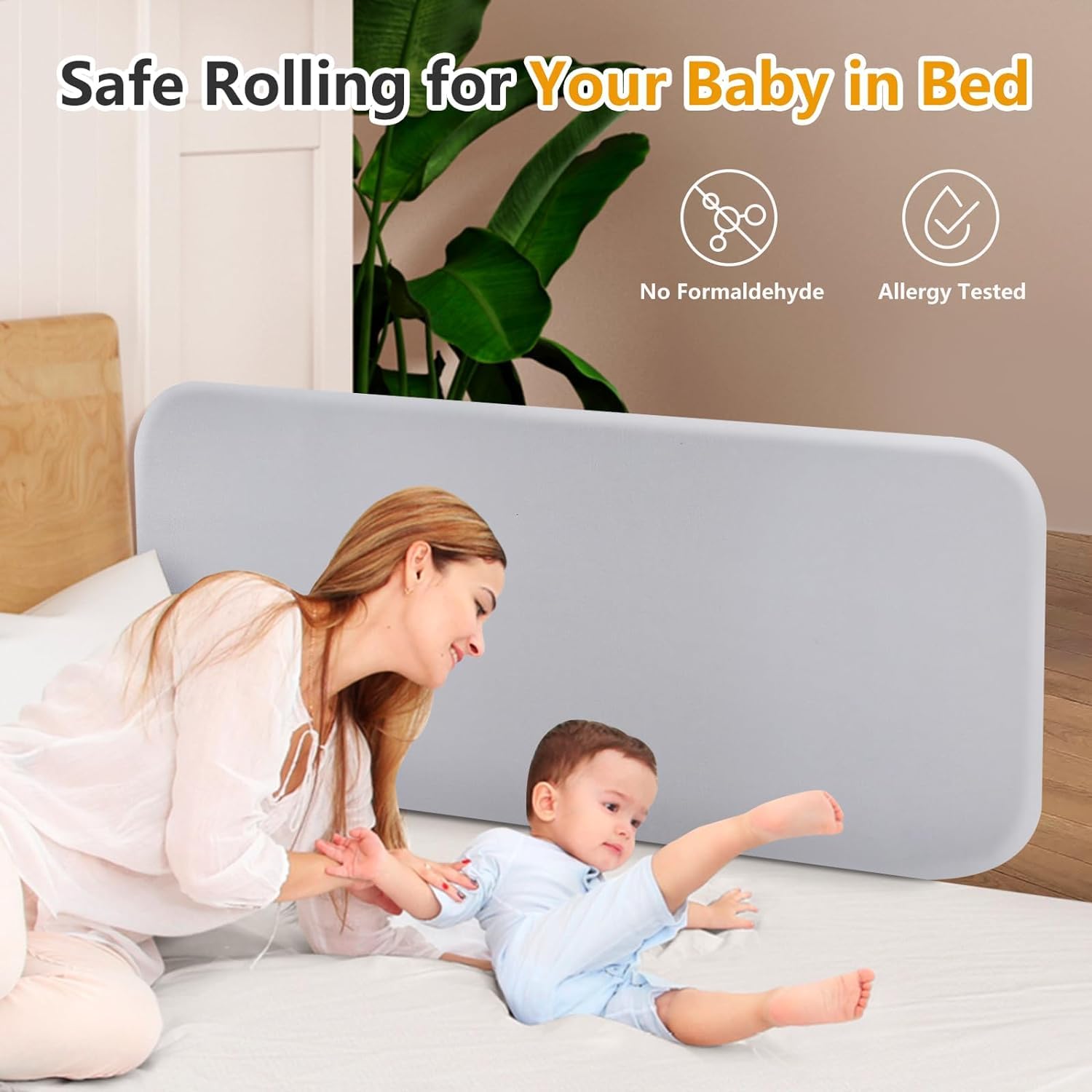 Portable Toddler Bed Rails for Travel - Adjustable Safety Guard Rail for Crib, Twin, Queen, Full & King Size Beds - Easy to Install Baby Bed Rail for Toddlers & Kids - Perfect for Hotels, Home & Airbnbs