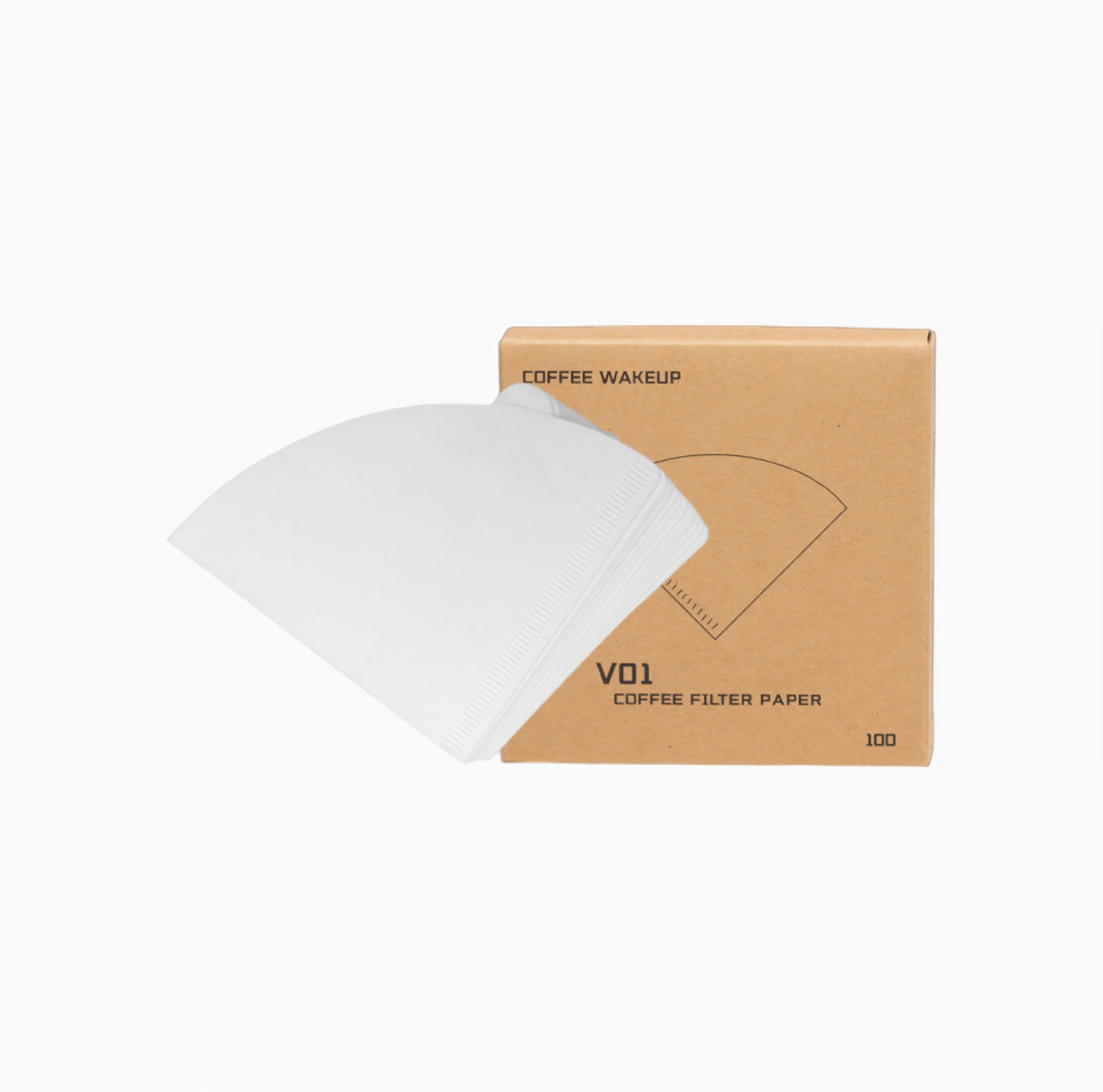 Premium Japanese V60 Hanging Ear Drip Coffee Filter Papers - 100 Count, Unbleached Natural for Pour Over Brewing - Perfect for Home Baristas & Coffee Enthusiasts