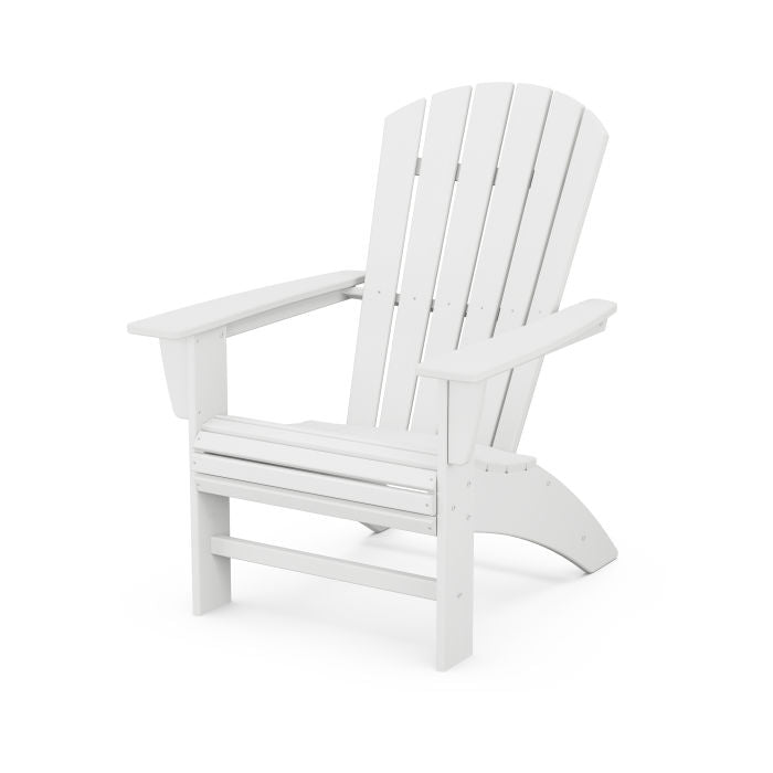 POLYWOOD Nautical Curveback Adirondack Chair - Durable Outdoor Furniture for Patio, Poolside & Beach - Weather-Resistant Plastic Adirondack Chair for Garden, Deck & Backyard Relaxation