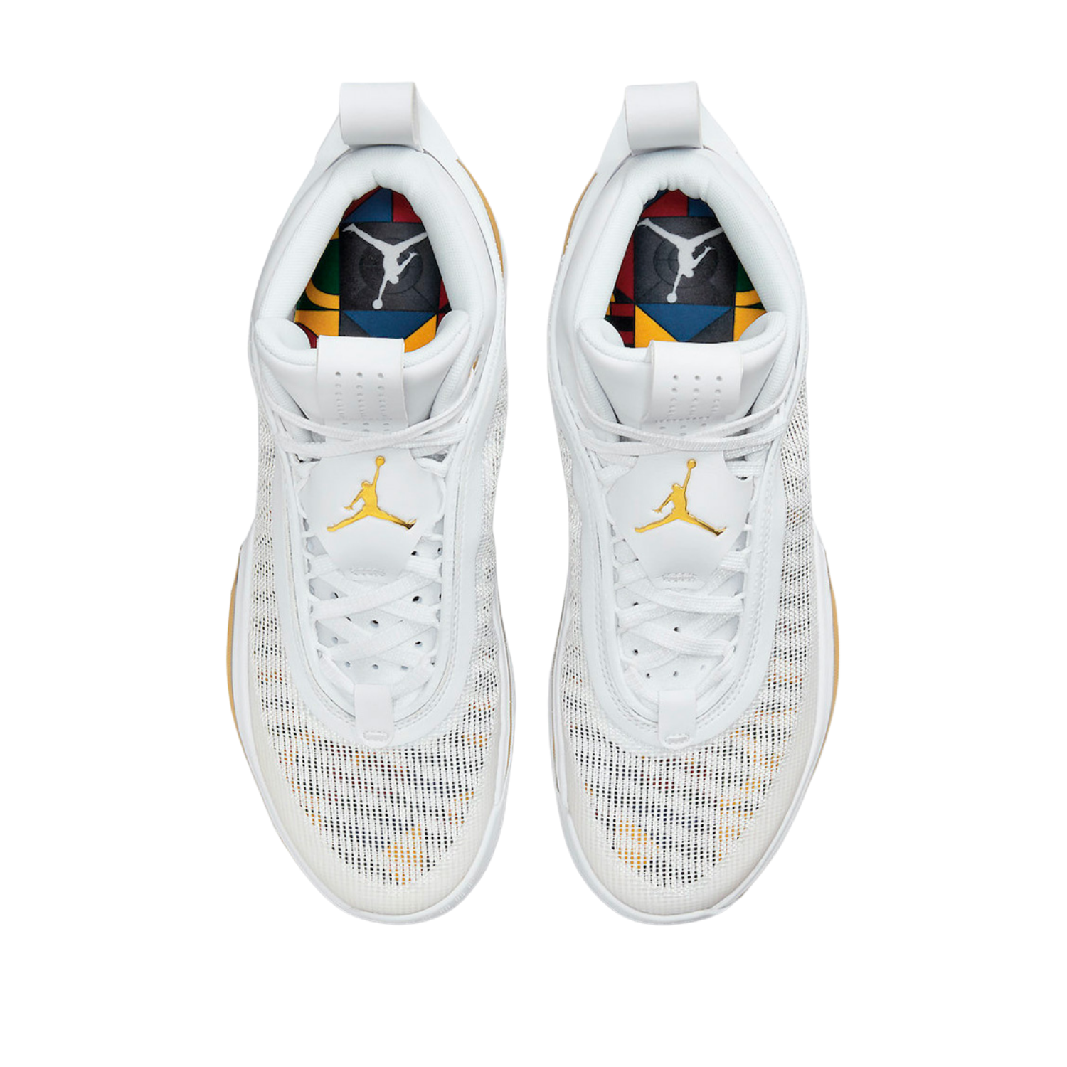 Nike Jordan 36 SE Basketball Shoes - Glory White Metallic Gold Black for Men | High-Performance Court Sneakers for Basketball & Casual Wear