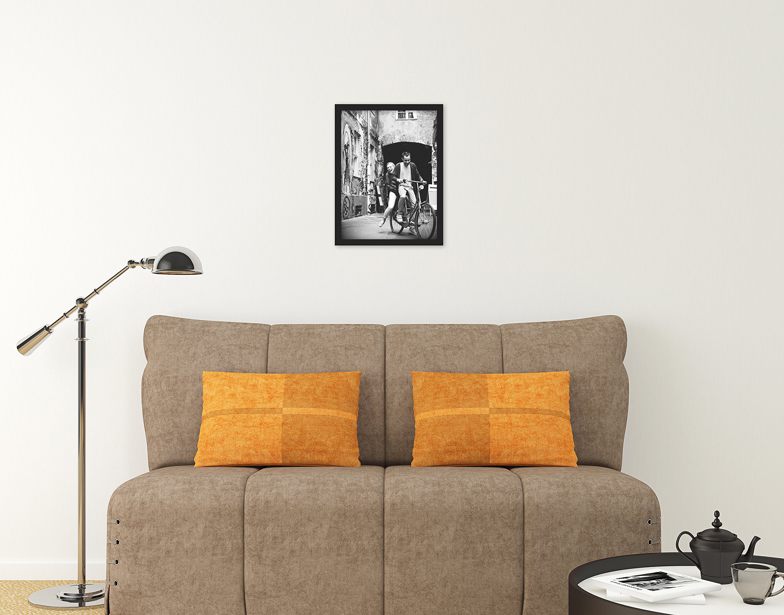 12x16 Inch Black Wood Picture Frame - MCS Gallery Wall Frame for Photos, Art & Posters (46397) - Perfect for Home Decor, Office & Gifts