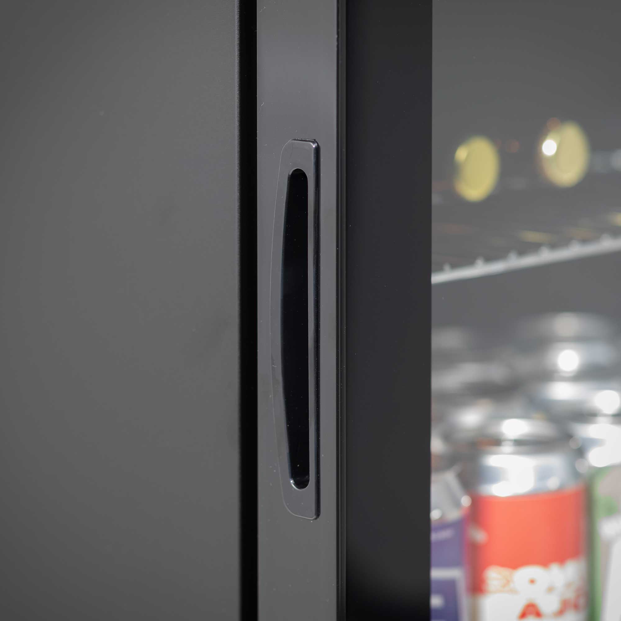 Baridi 50L Mini Fridge for Drinks, Beer & Wine - Portable Cooler with LED Light, Black (DH12) - Perfect for Home, Office, Dorm, and Outdoor Parties