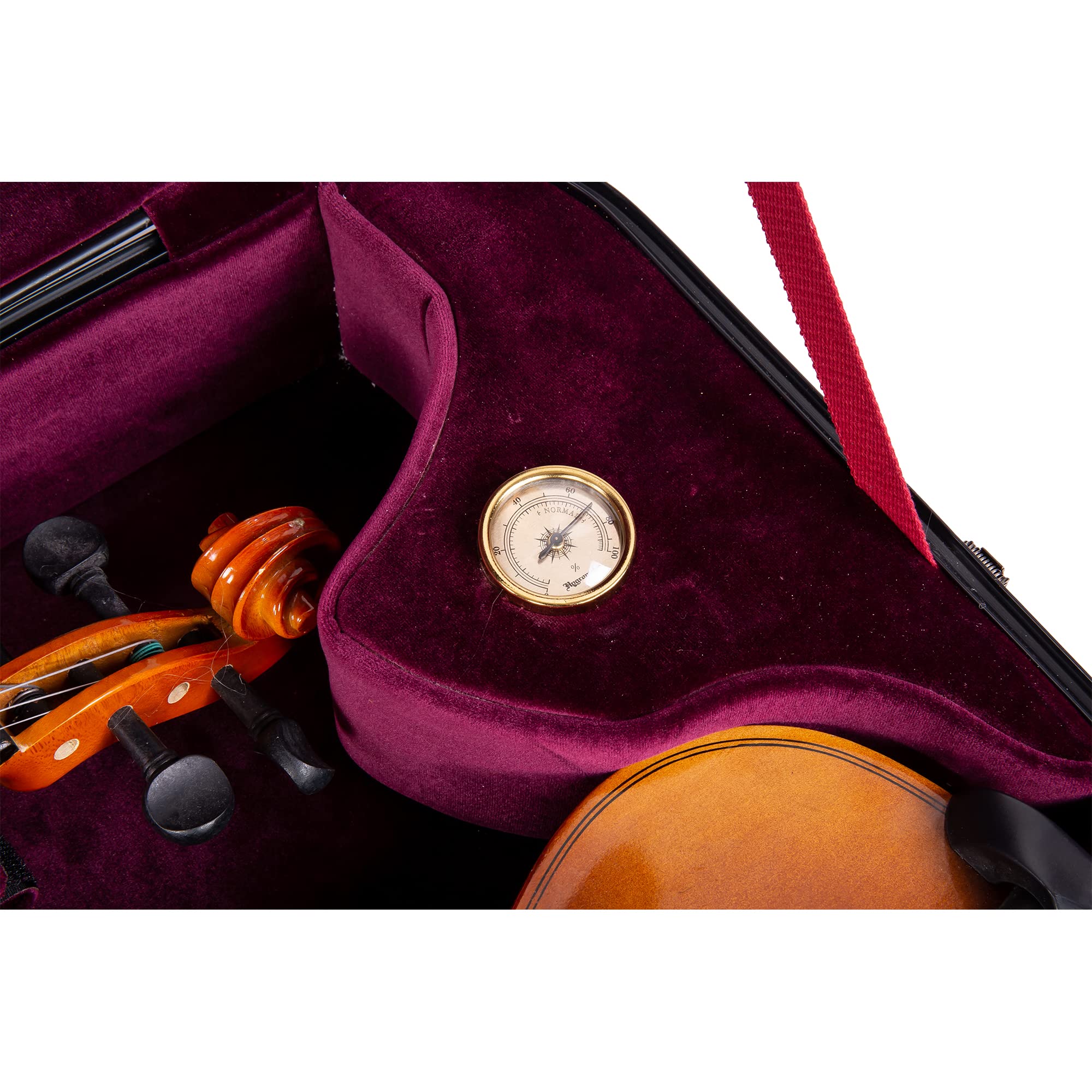 Premium Fiberglass Viola & Violin Case with TSA Lock - Fits 15-16.5