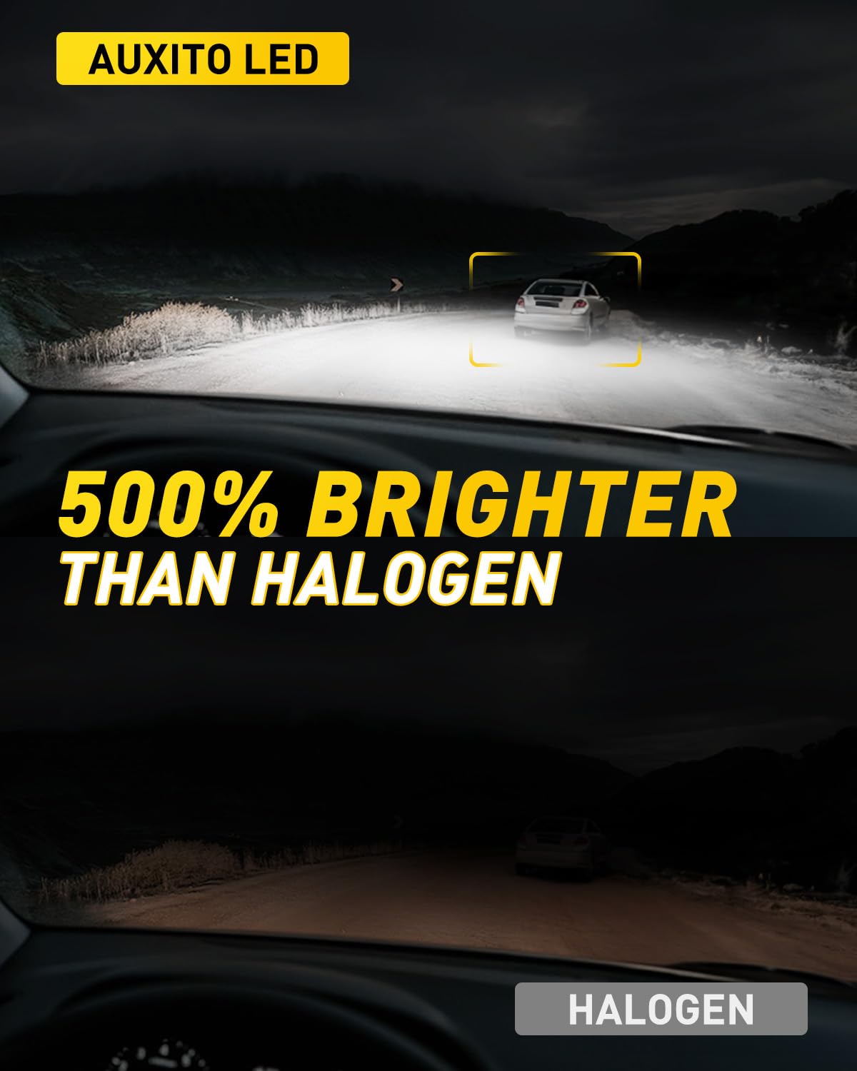 AUXITO 881 LED Fog Light Bulbs - 16,000LM Super Bright, 10-Year Lifespan, Plug & Play, CANBUS Ready - Compatible with 886 889 H28 888 894 896 898 - Perfect for Off-Road, Night Driving & Foggy Conditions (Pack of 2)