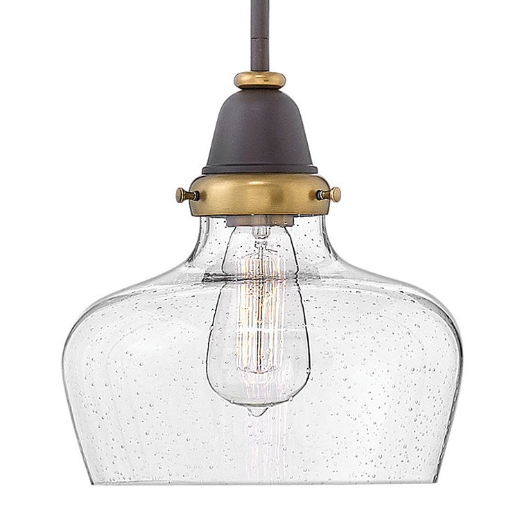 Academy Single Light Pendant - Modern Minimalist Ceiling Light Fixture for Dining Room, Kitchen Island & Bedroom Lighting | Dimmable LED Hanging Lamp