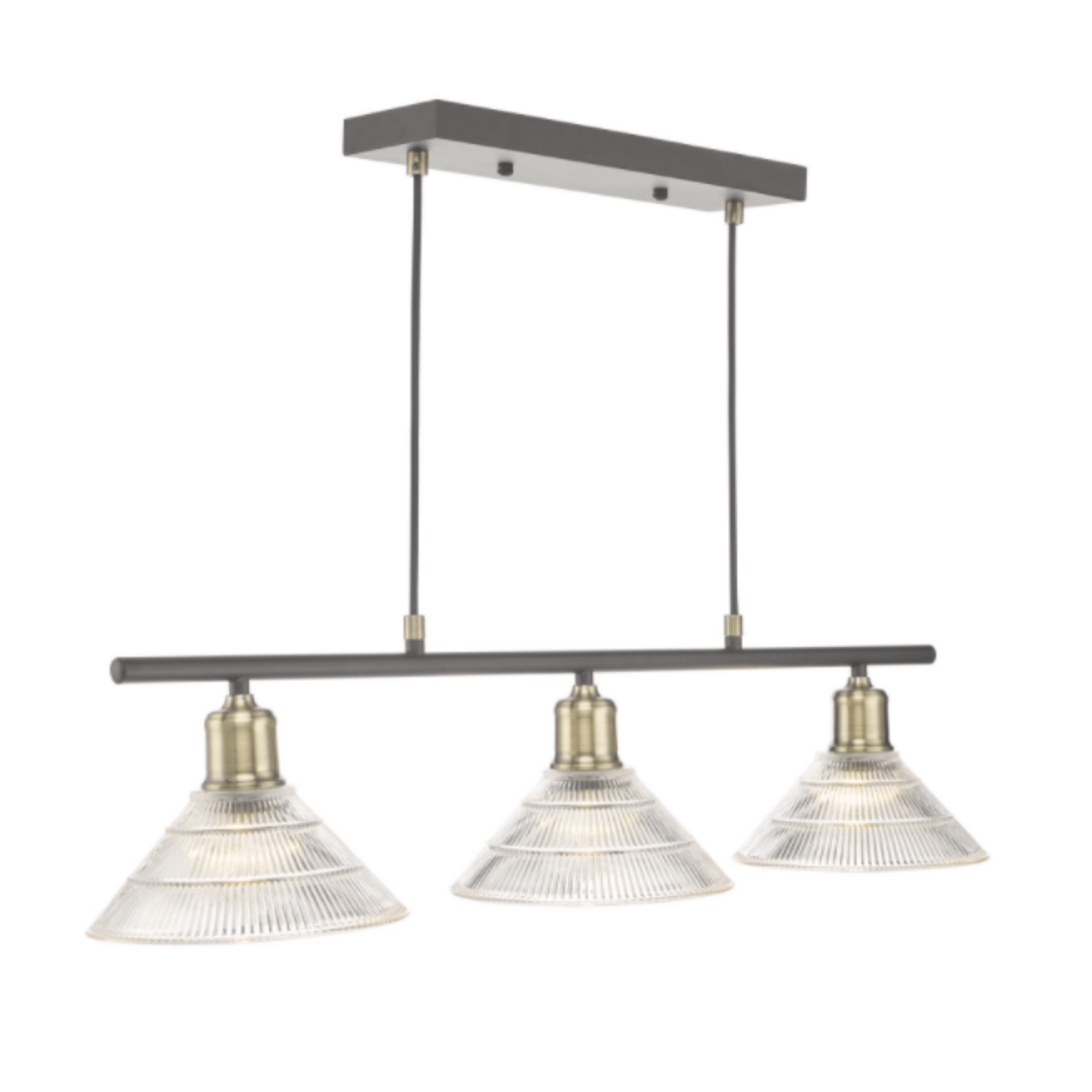Boyd 3-Light Antique Brass Chandelier with Glass Shade - Perfect for Dining Room, Bedroom, and Living Room Lighting