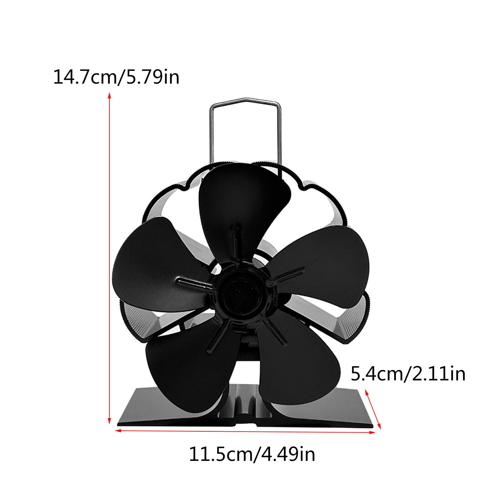 Efficient Heat Powered Stove Fan for Wood Stoves - Quiet Warm Air Circulation, Energy Saving & Fuel Efficient - Perfect for Home Heating, Cabins & Off-Grid Living