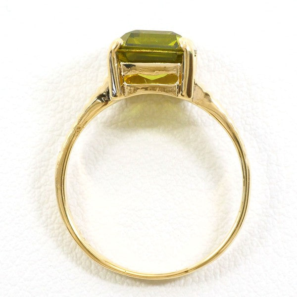 14K Yellow Gold Plated Synthetic Stone Ring for Women - Elegant Fashion Jewelry Gift for Birthday, Anniversary & Special Occasions