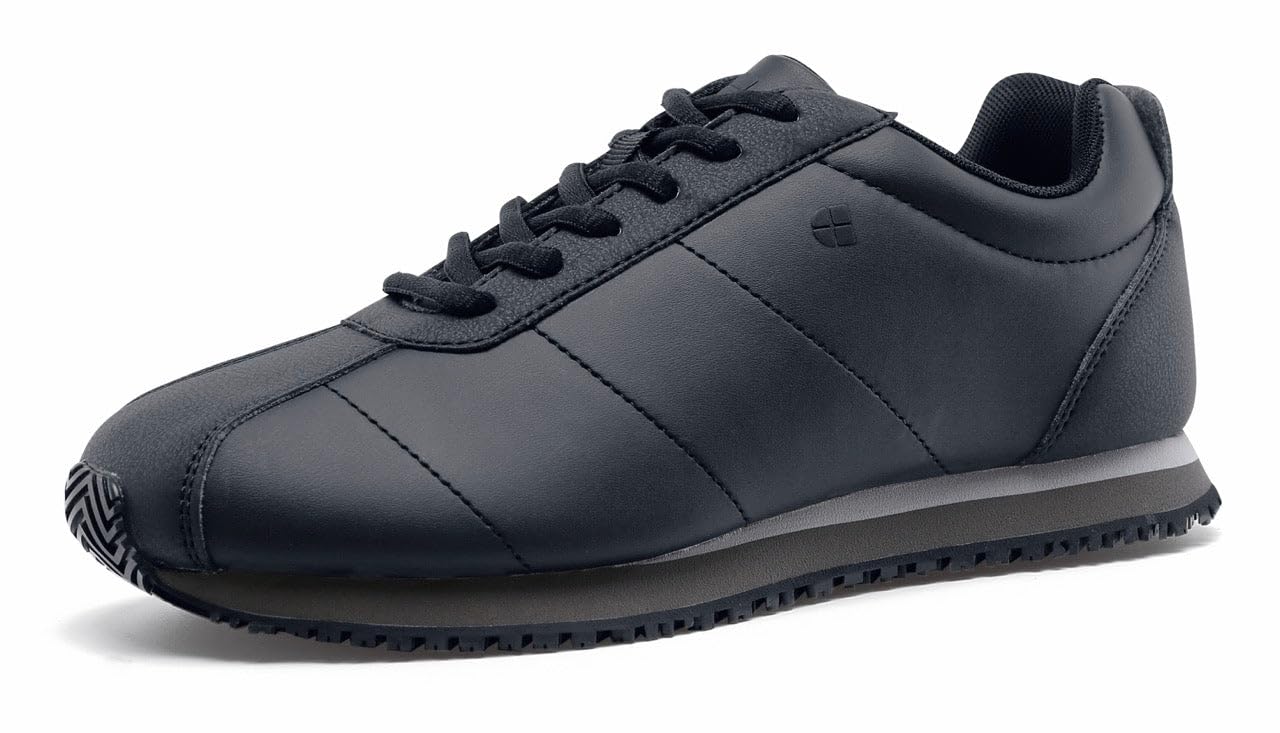 **Shoes for Crews Avery - Women's Slip Resistant Work Shoes - Water Resistant Black Non-Slip Safety Shoes for Restaurant, Hospital & Retail Workers**