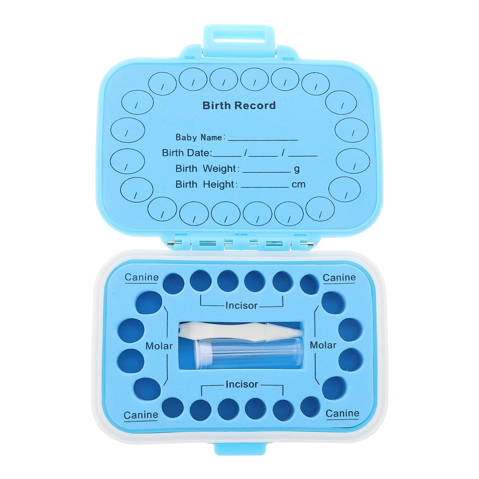 iBasenice Baby Teeth Keepsake Box - First Tooth Storage Container for Infants & Kids | Plastic Tooth Holder for Milestone Memories | Perfect for Baby Showers, Christenings & Childhood Memorabilia
