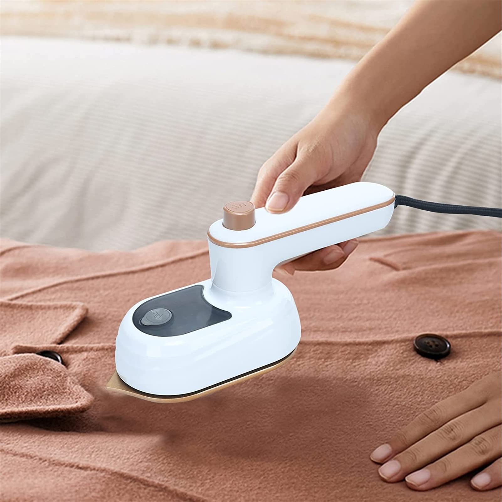 Upgraded Mini Portable Handheld Garment Steamer - 180° Rotatable & Foldable Travel Clothes Iron for Home & On-the-Go | Perfect for Wrinkles Removal, Suits, Dresses & Travel Essentials