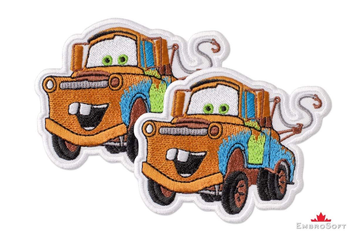 Cars Mater Cartoon Iron On Embroidered Patch 3.7