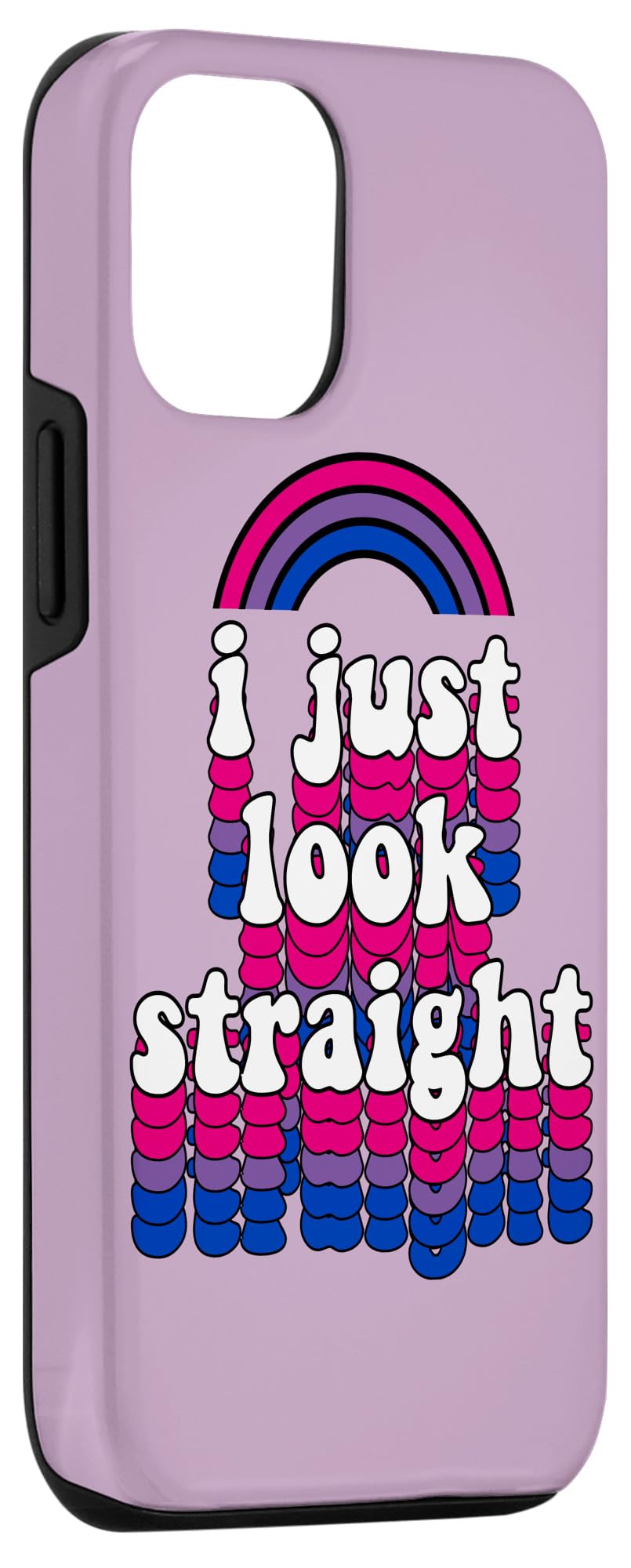 iPhone 12/12 Pro Rainbow Bisexual Pride Flag Phone Case - Durable Protective Cover with LGBTQ+ Design - Perfect for Pride Month, LGBTQ Events & Everyday Use