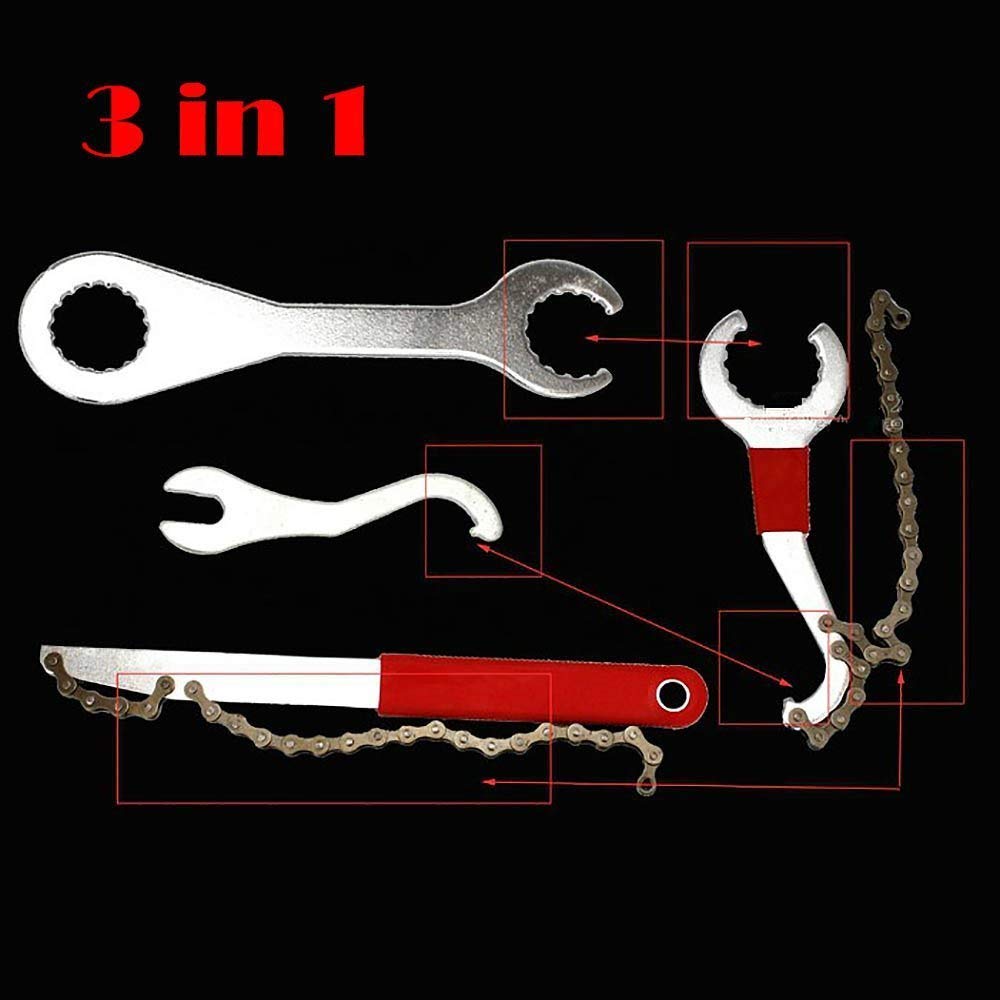 VALINK Professional Bike Repair Tool Kit - Mountain Road Bicycle Chain Remover, Bracket Tool, Freewheel & Crank Puller - Complete Cycling Maintenance Set for Outdoor Adventures & DIY Repairs