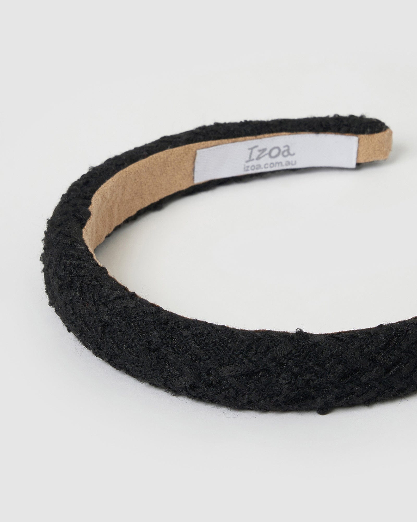 Izoa Delilah Black Headband for Women - Fashion Hair Accessories for Workout, Yoga, Running & Everyday Wear
